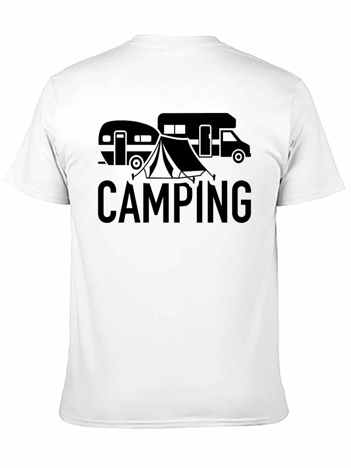 Black Camping Adventure T-Shirt view 11