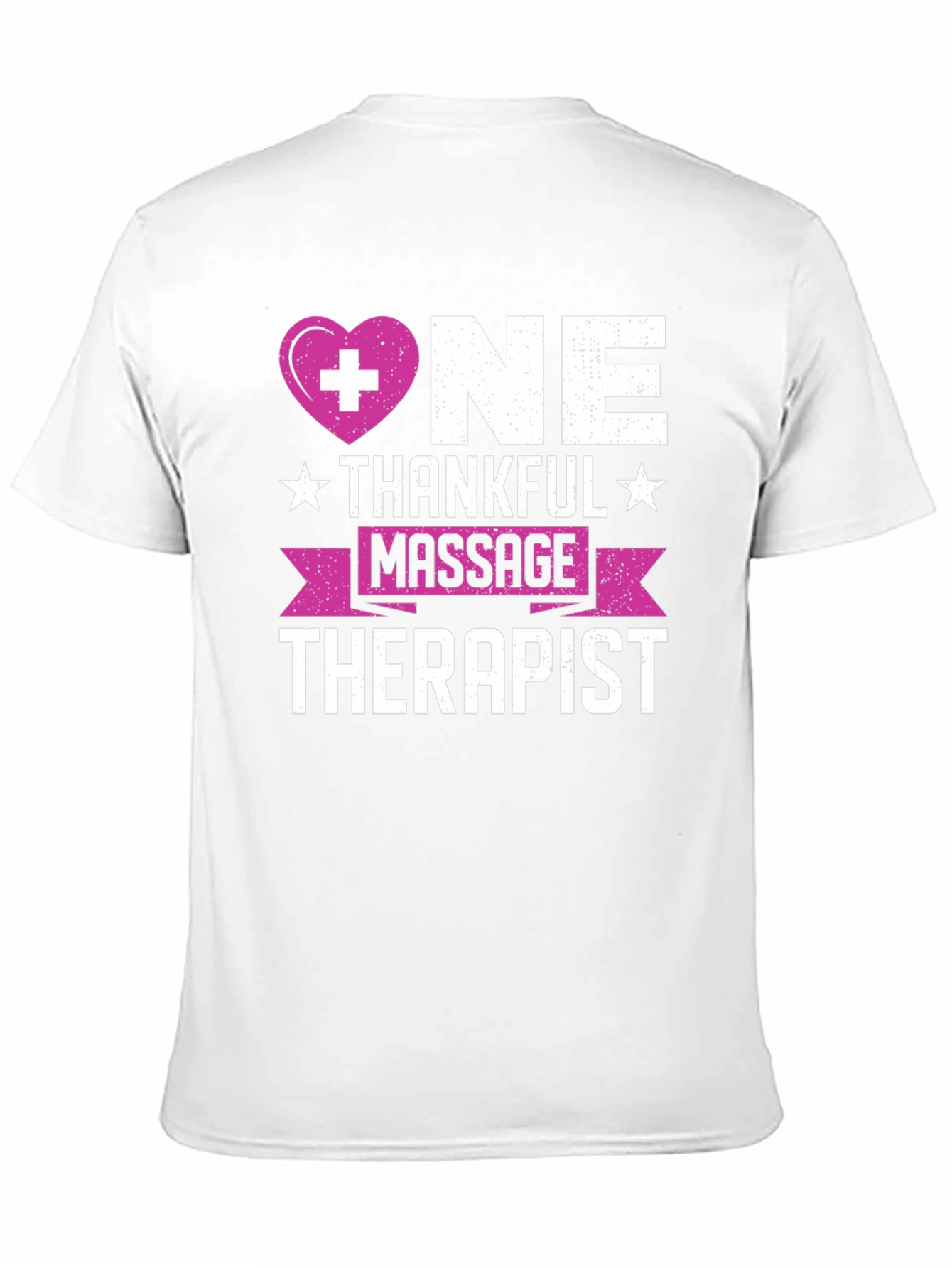 Black Thankful Massage Therapist T-Shirt view 11