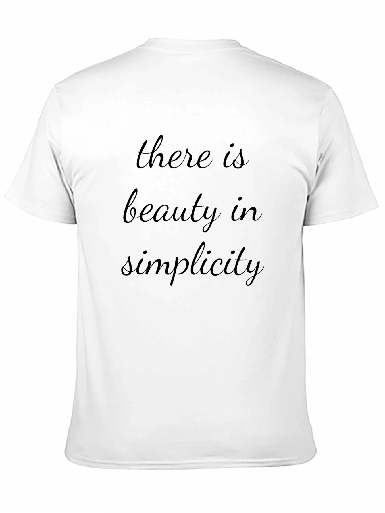 Beauty in Simplicity Black Graphic Tee - 11