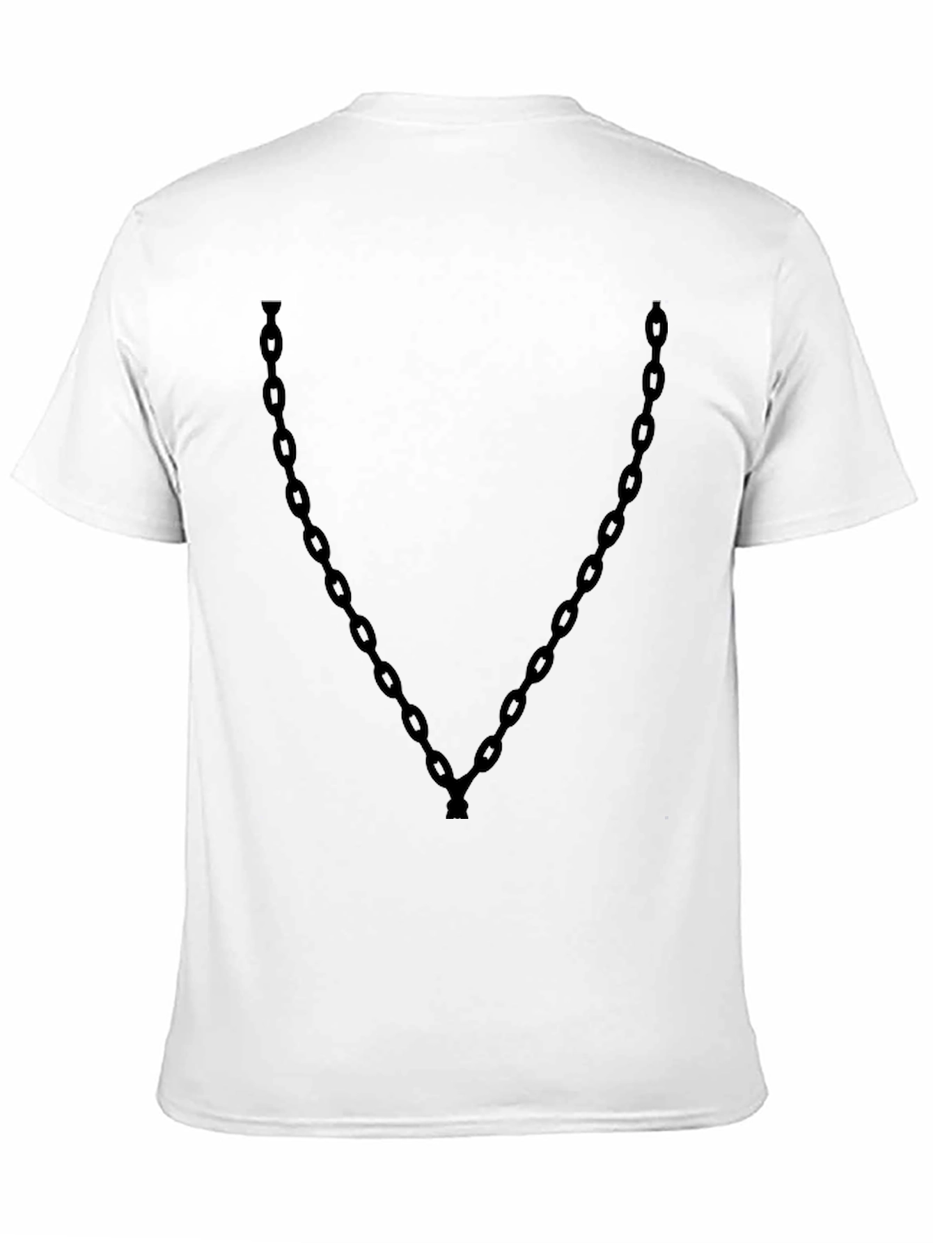 Black Chain Graphic Black T-Shirt view 11