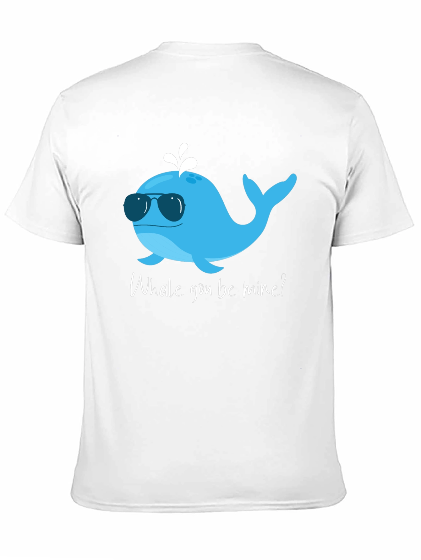 Black Whale You Be Mine T-Shirt - Cute Ocean Valentine Tee view 11