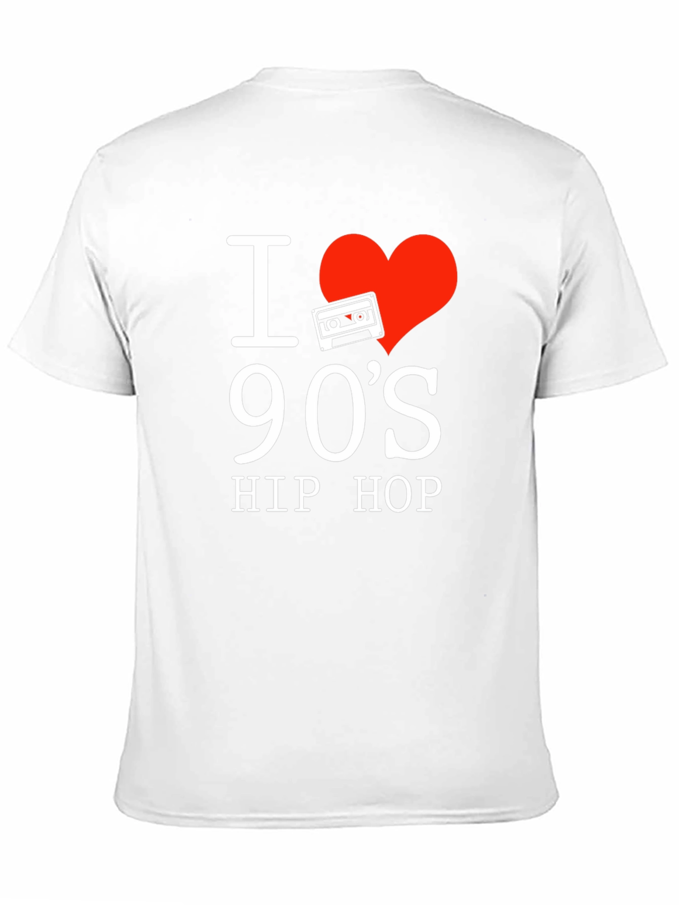 Black I Love 90's Hip Hop Graphic T-Shirt view 11