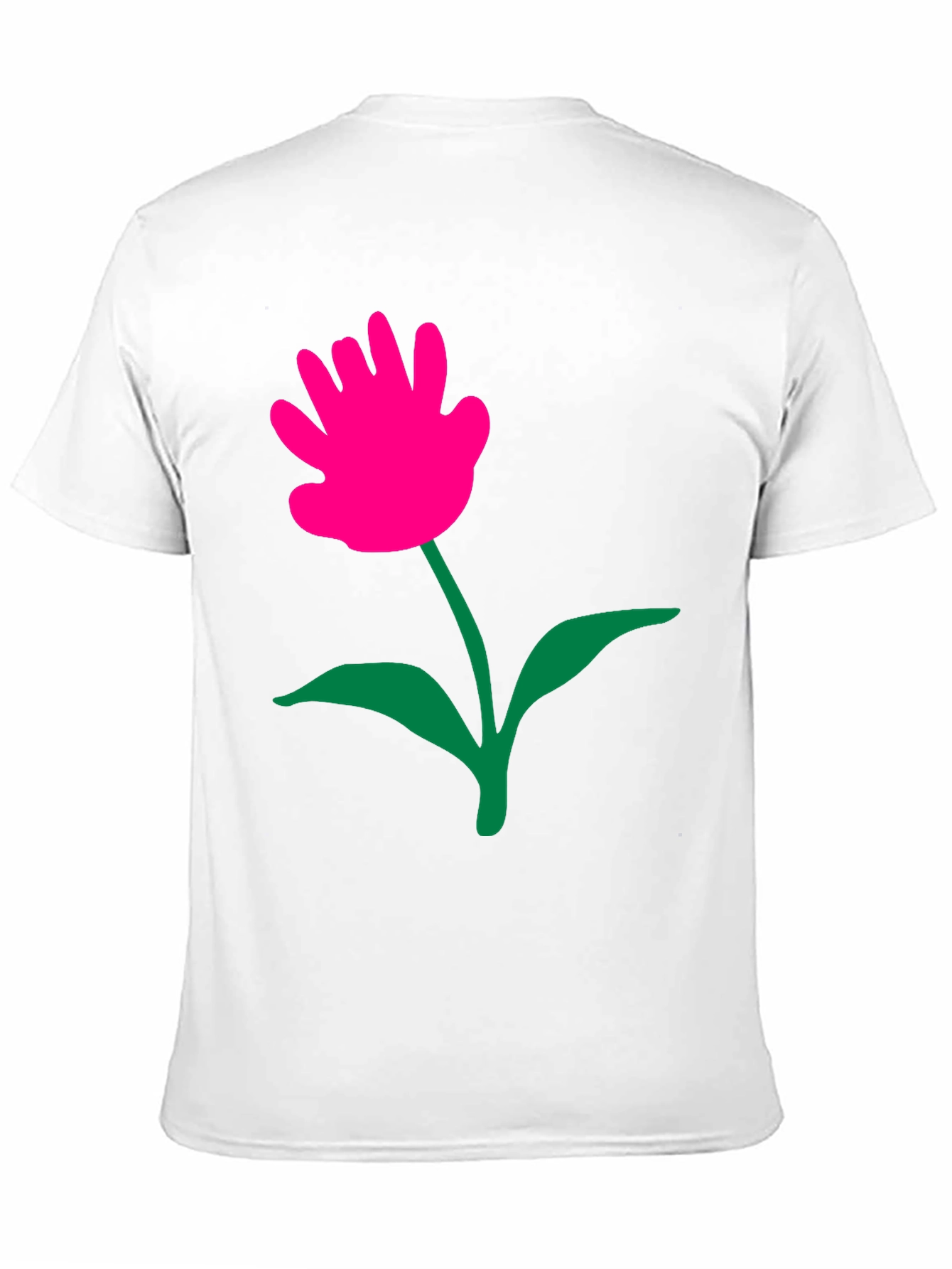 Black Funky Flower Graphic Tee - Black view 11