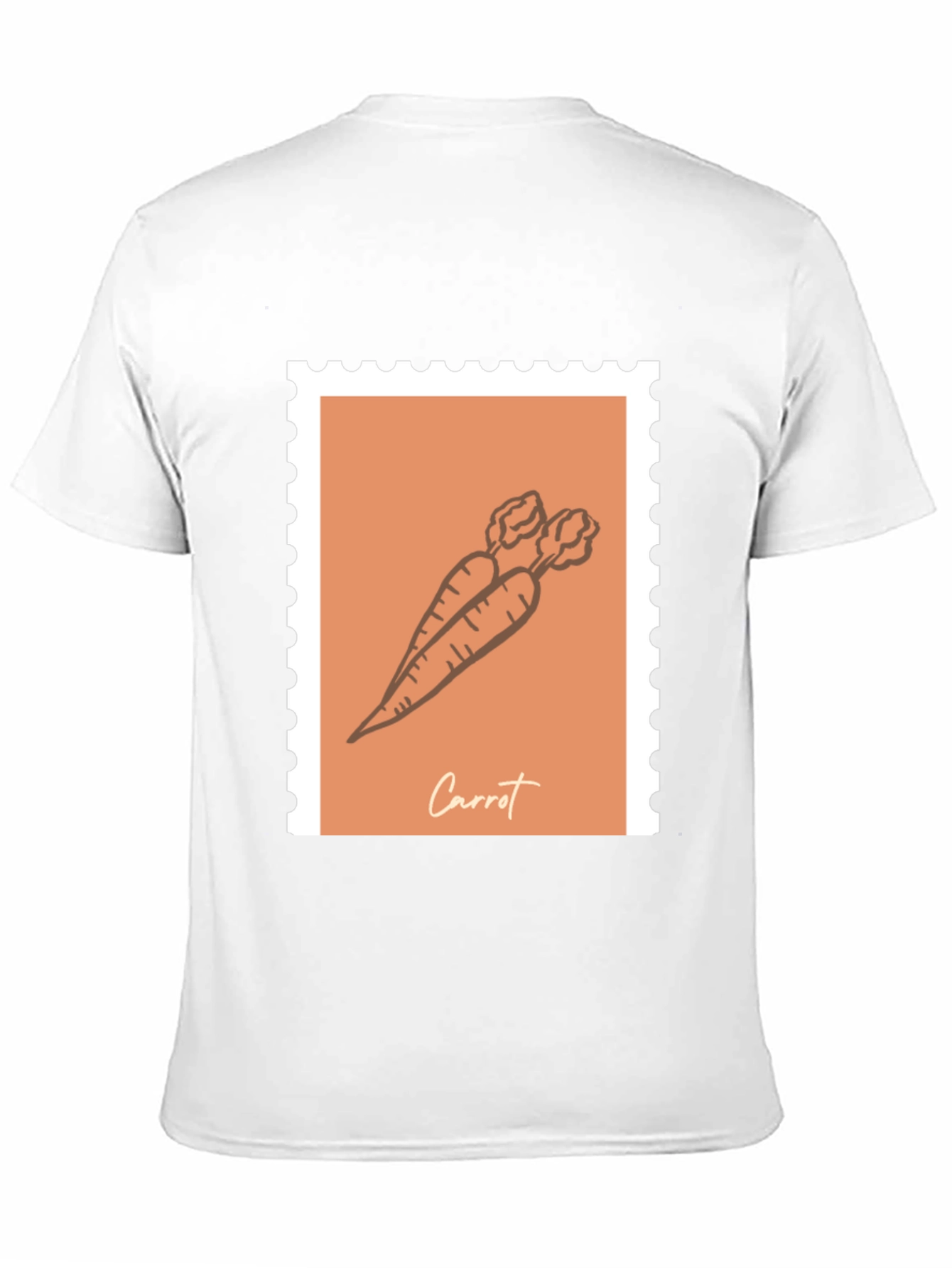Black Carrot Stamp Graphic T-Shirt - Unisex Casual Tee view 11