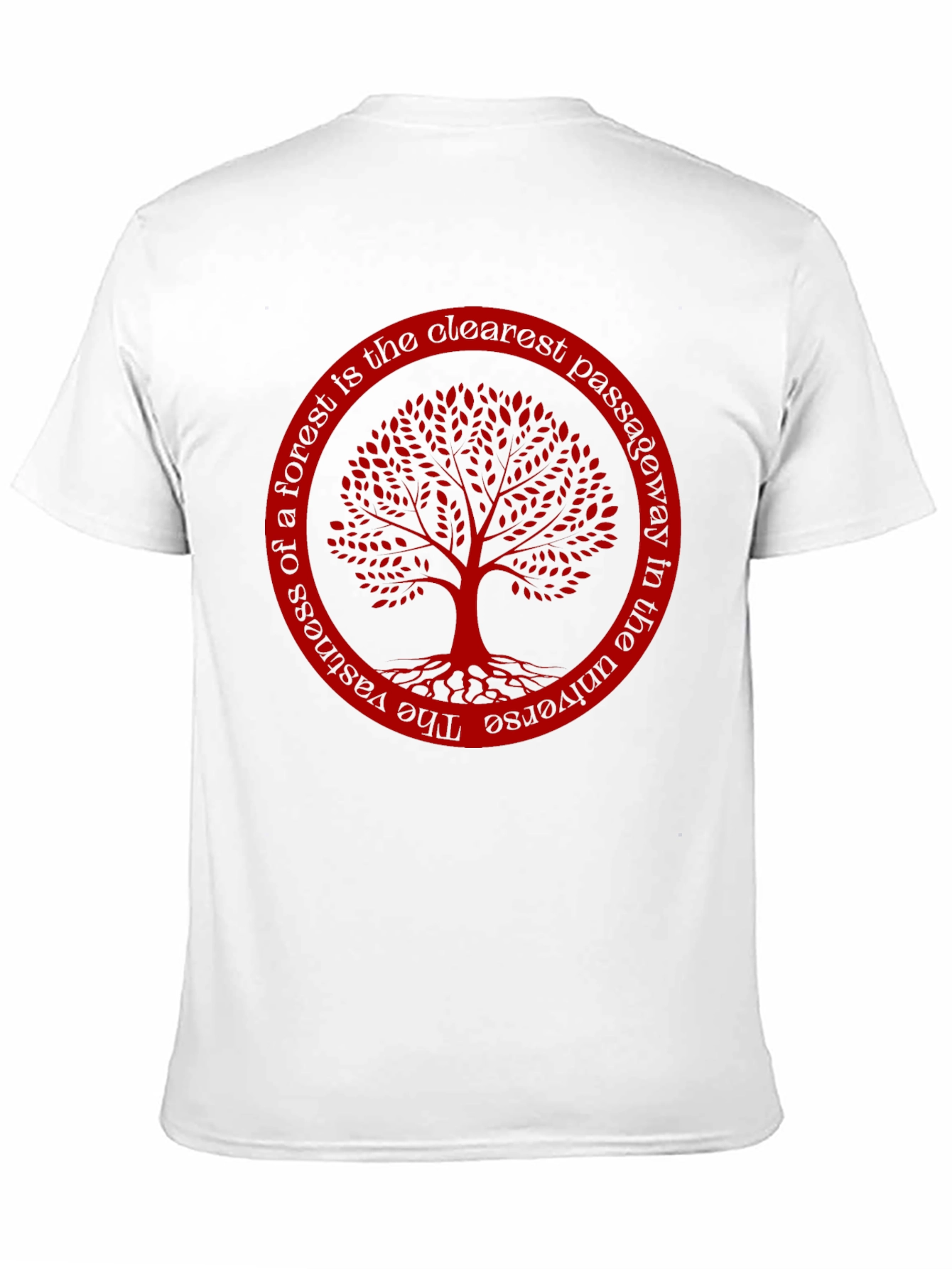 Black Tree of Life T-Shirt - Forest Passageway Tee view 11
