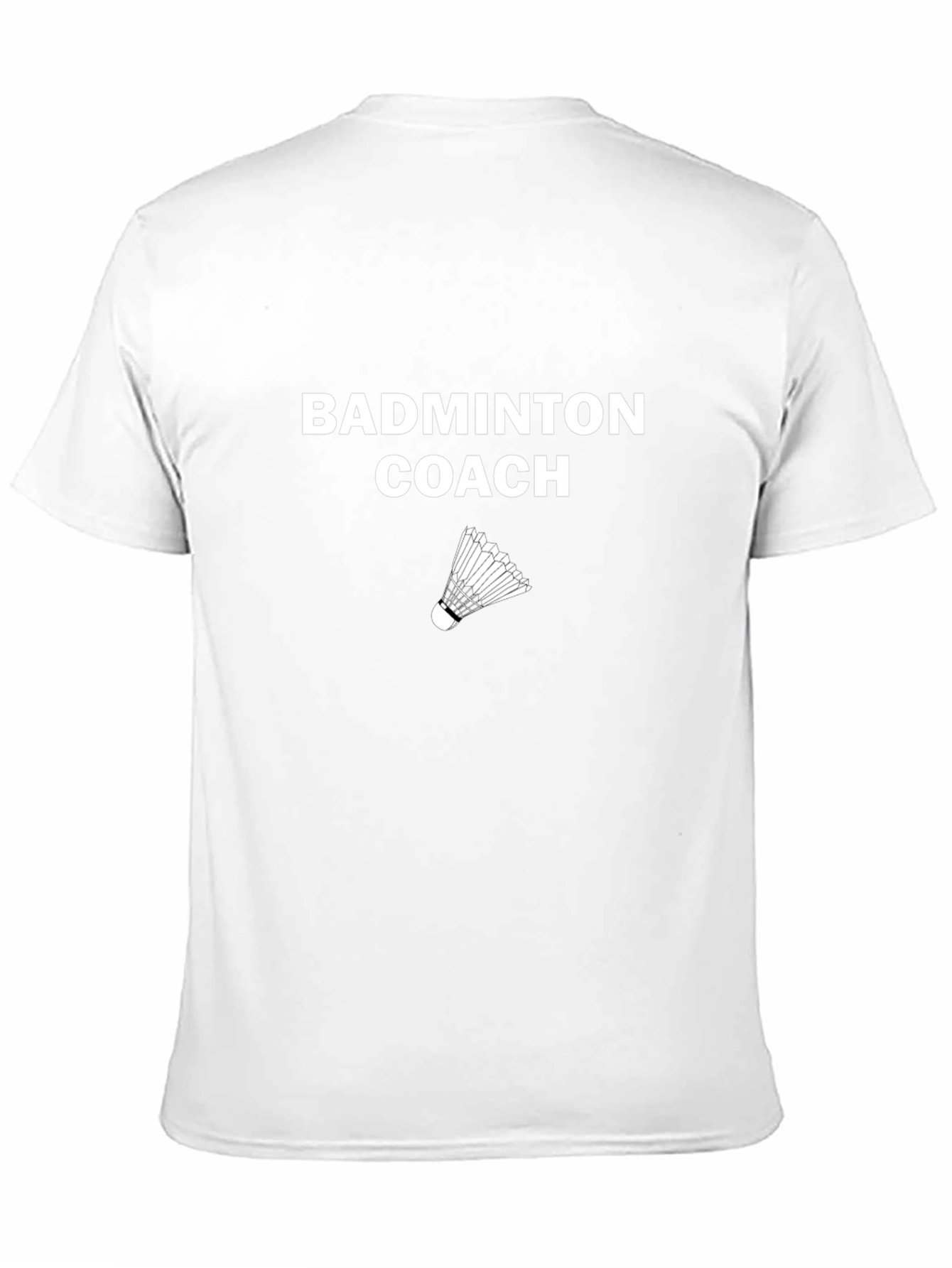 Black Badminton Coach Graphic Tee - Sporty Design view 11