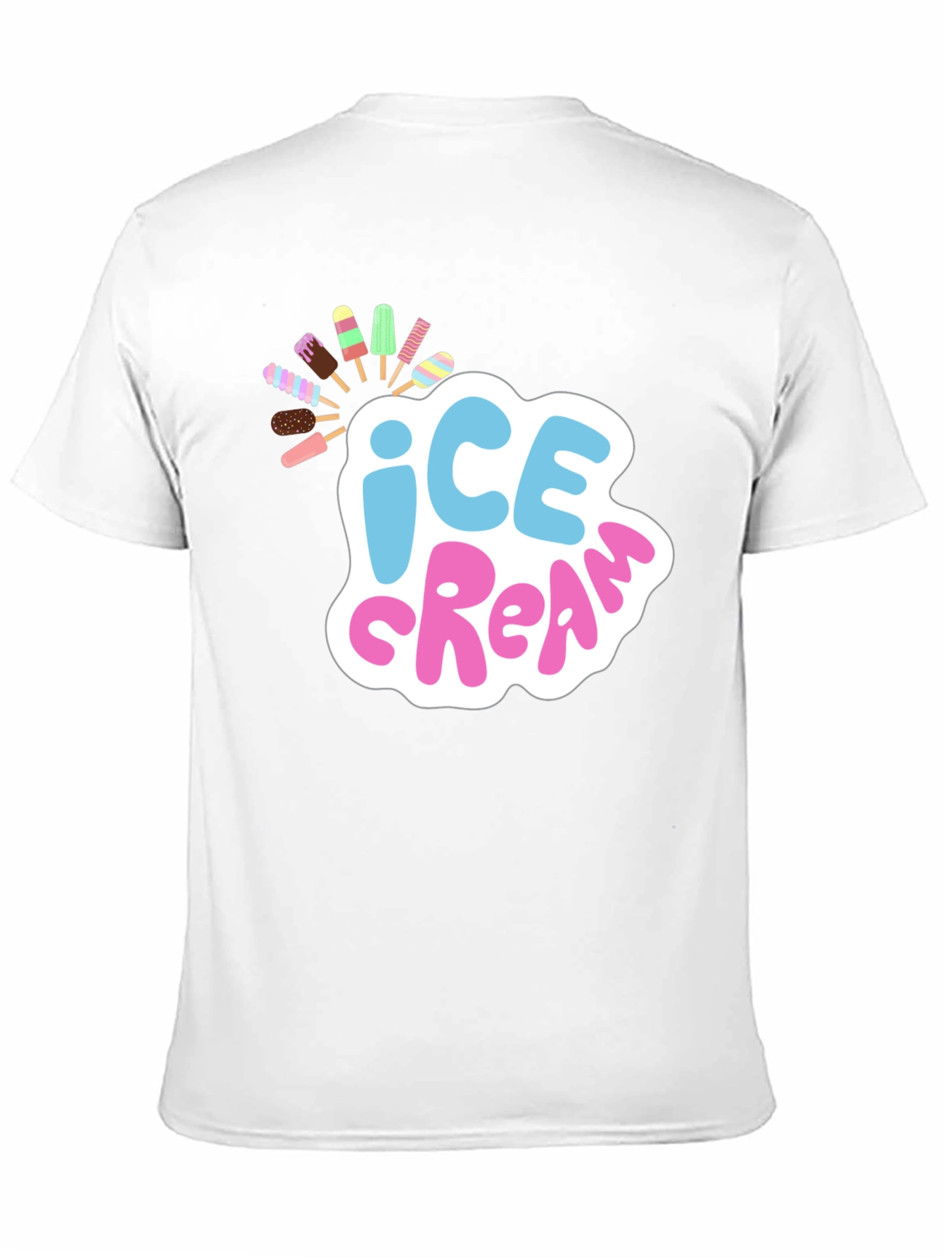 Black Ice Cream Graphic T-Shirt - Fun Summer Style view 11