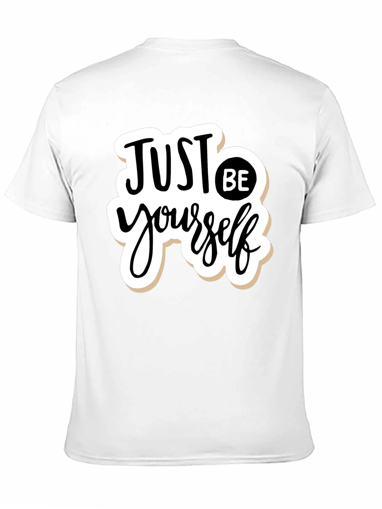 Black Just Be Yourself Graphic T-Shirt - Black view 11