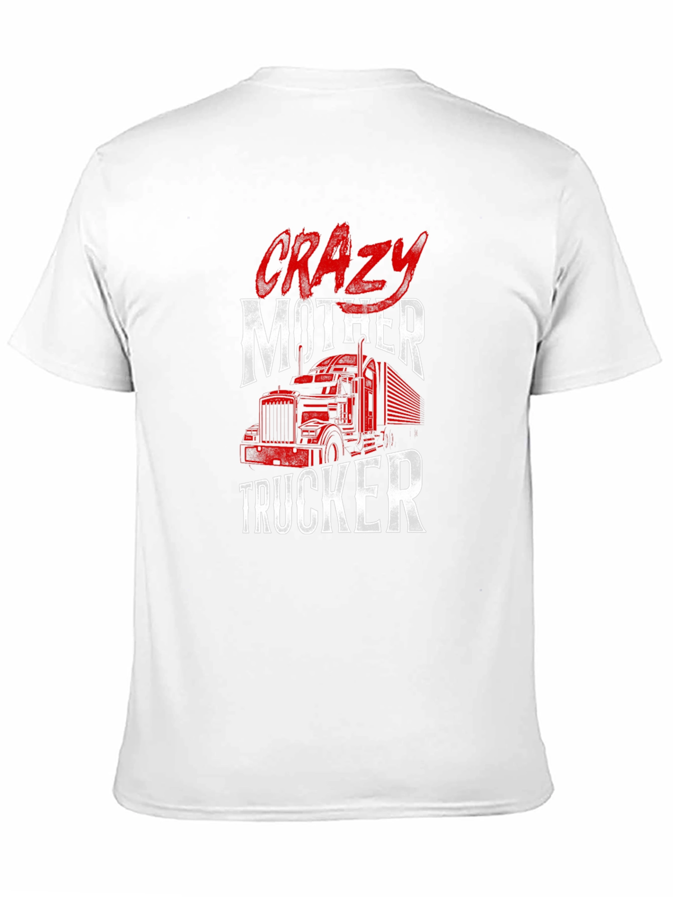 Black Crazy Mother Trucker Graphic Tee view 11