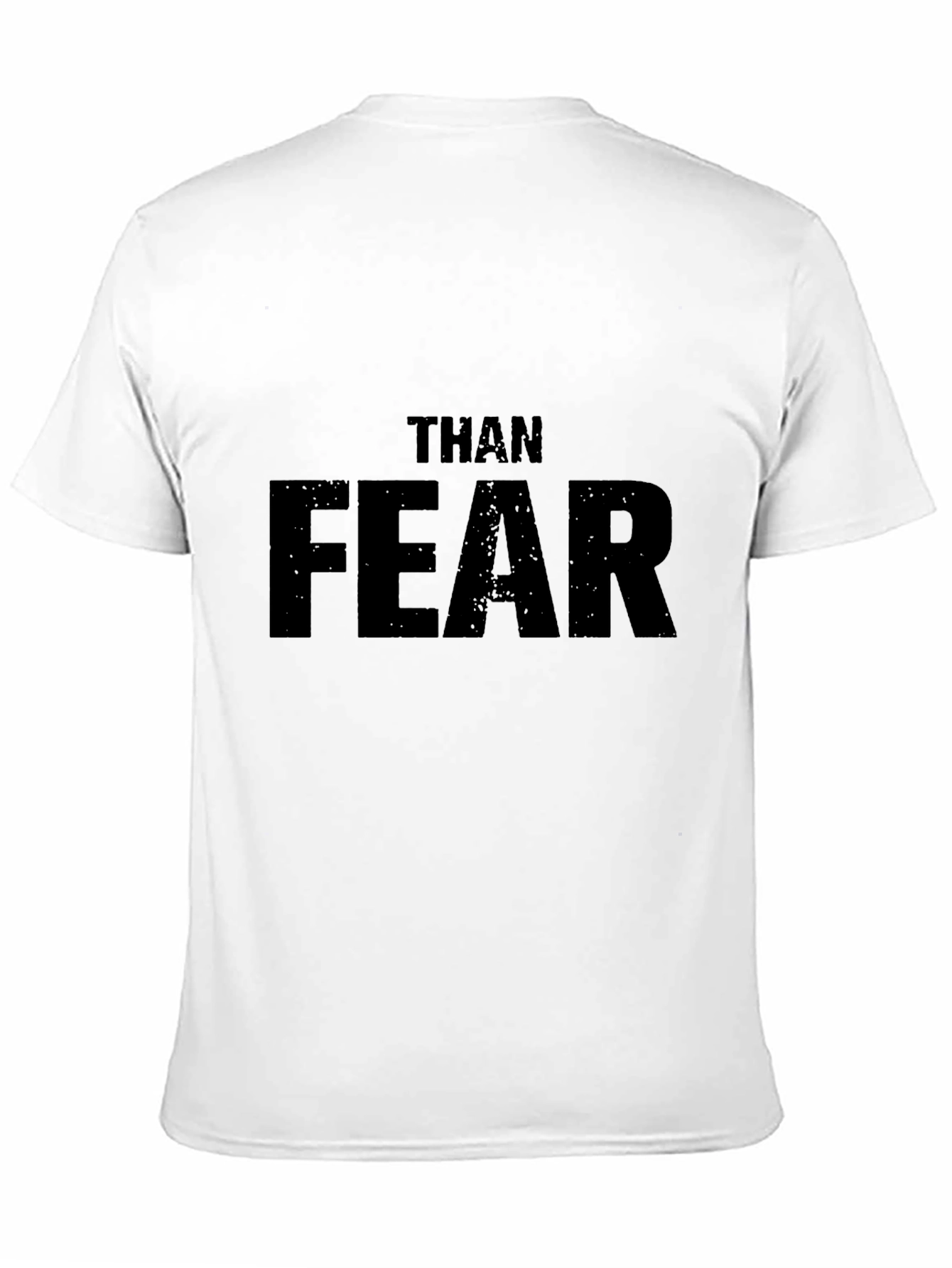 Black Than Fear Graphic Tee - Motivational Men's T-Shirt view 11