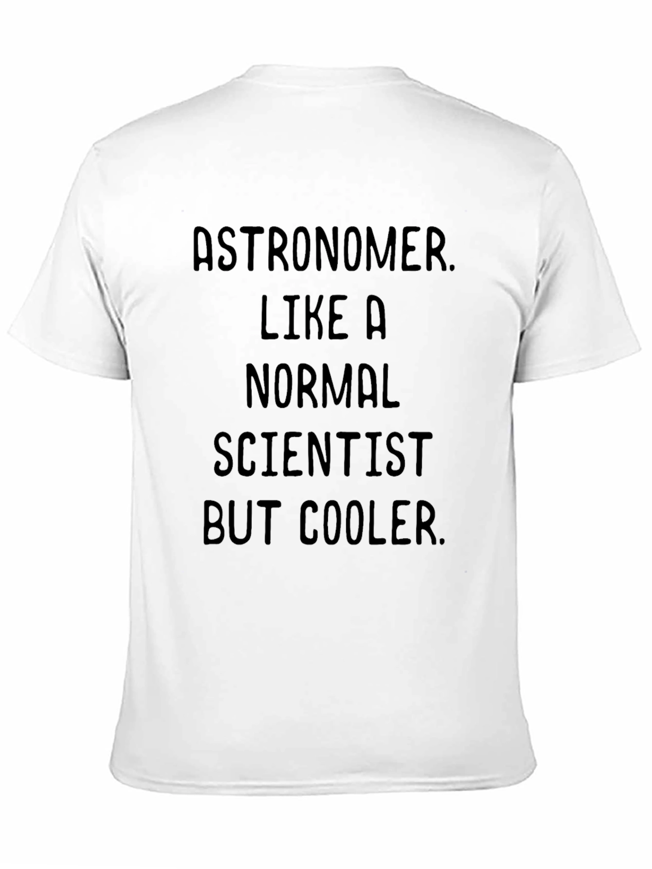 Black Astronomer Cool Scientist Black T-Shirt view 11