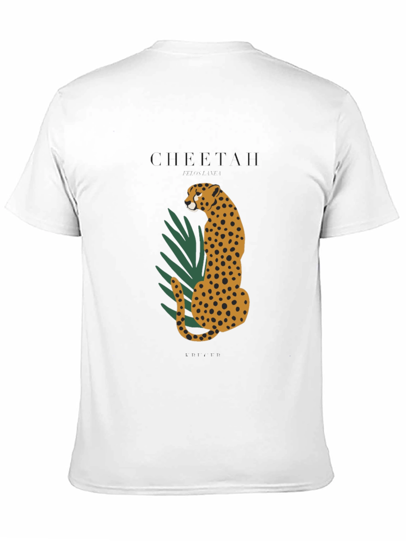 Black Cheetah Graphic Black T-Shirt view 11
