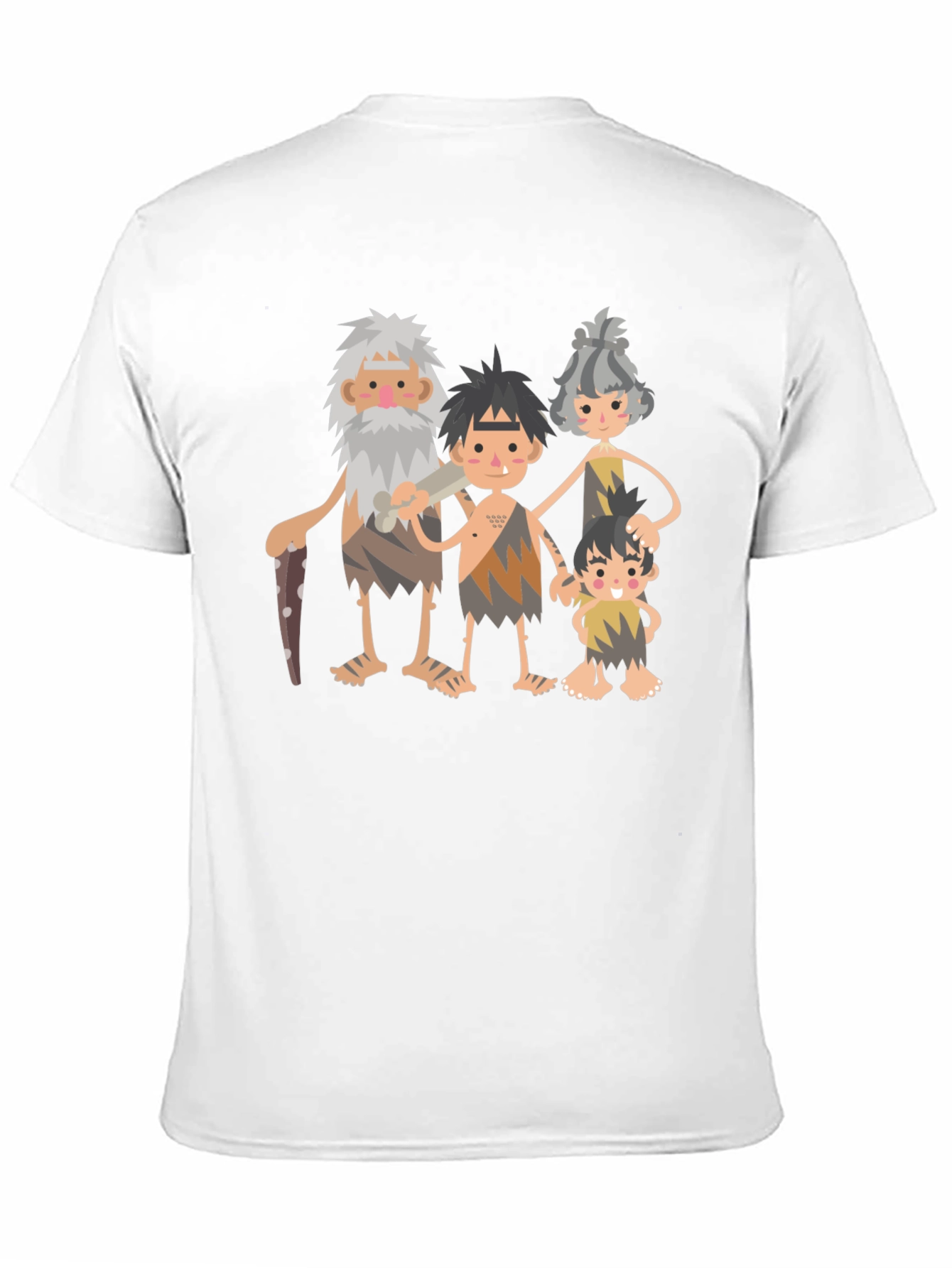 Black Caveman Family Graphic Tee - Black view 11