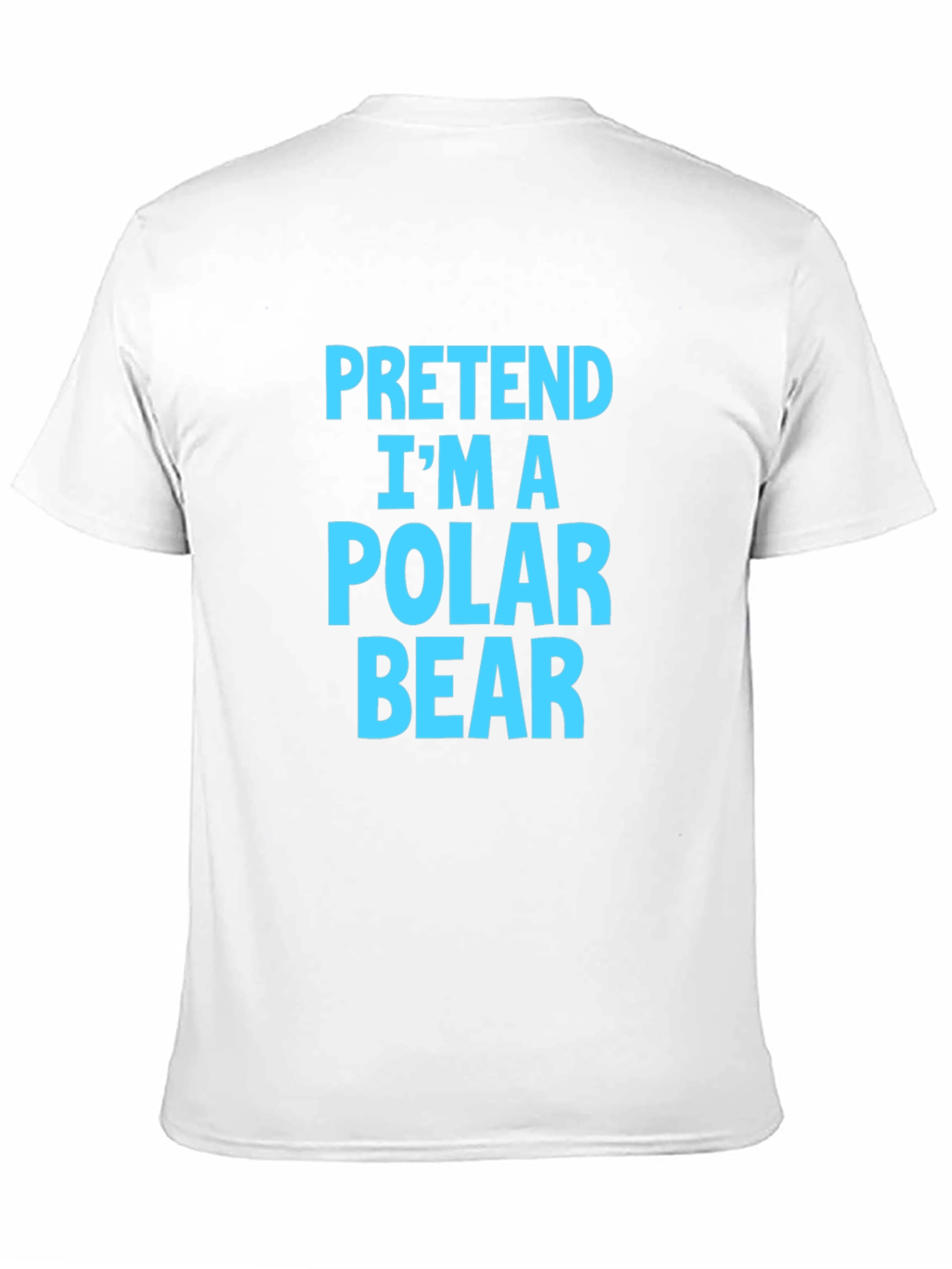 Black Pretend I'm A Polar Bear T-Shirt Funny Costume Tee view 11