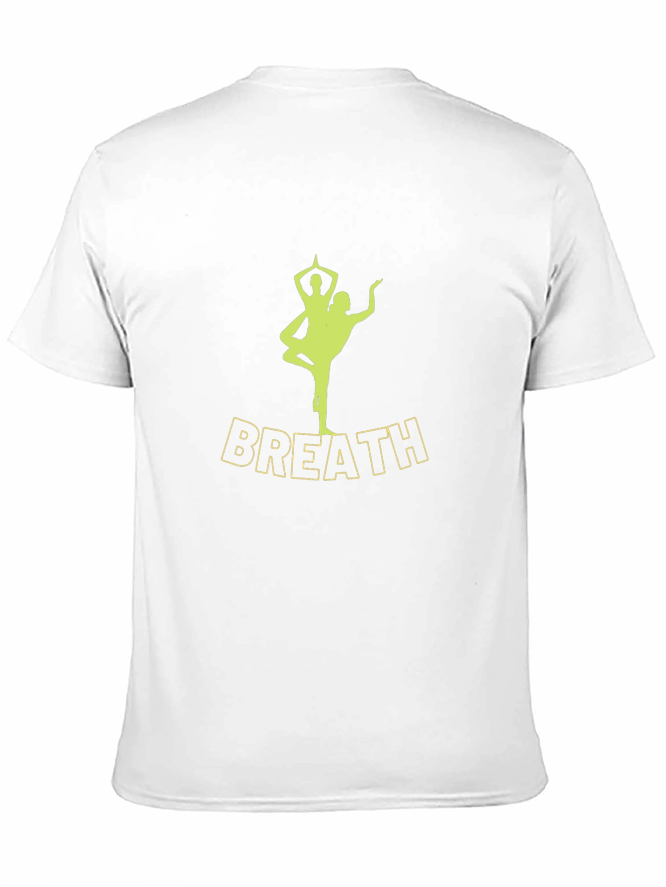 Black Breath Yoga Pose T-Shirt - Men's Black Tee view 11