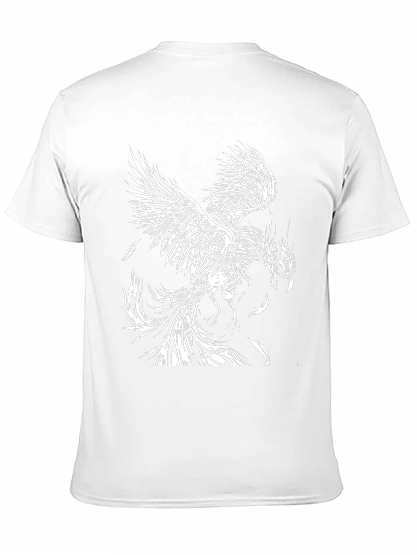 Black Phoenix Graphic Tee - Black Cotton T-Shirt view 11