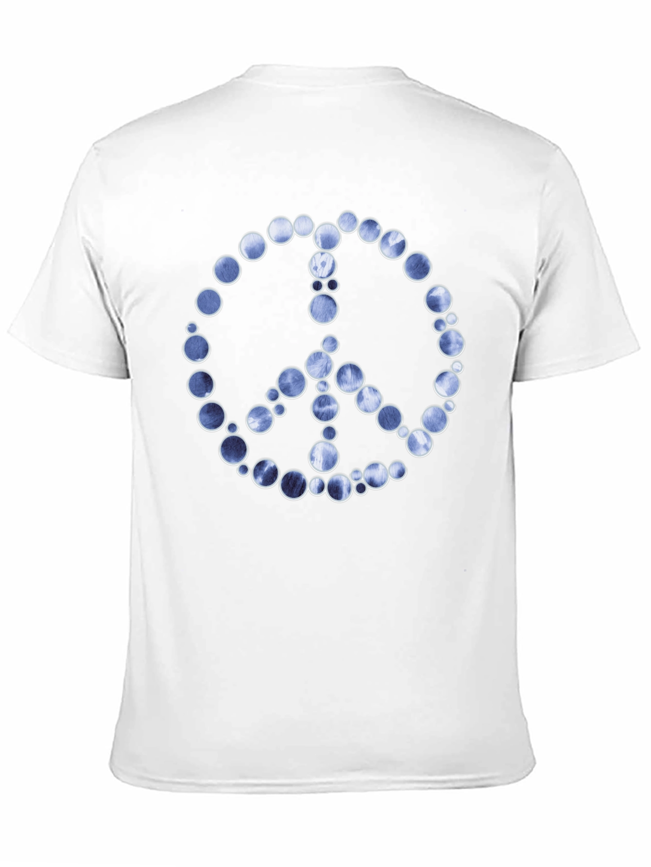 Black Peace Sign Graphic Tee - Black Cotton Blend view 11