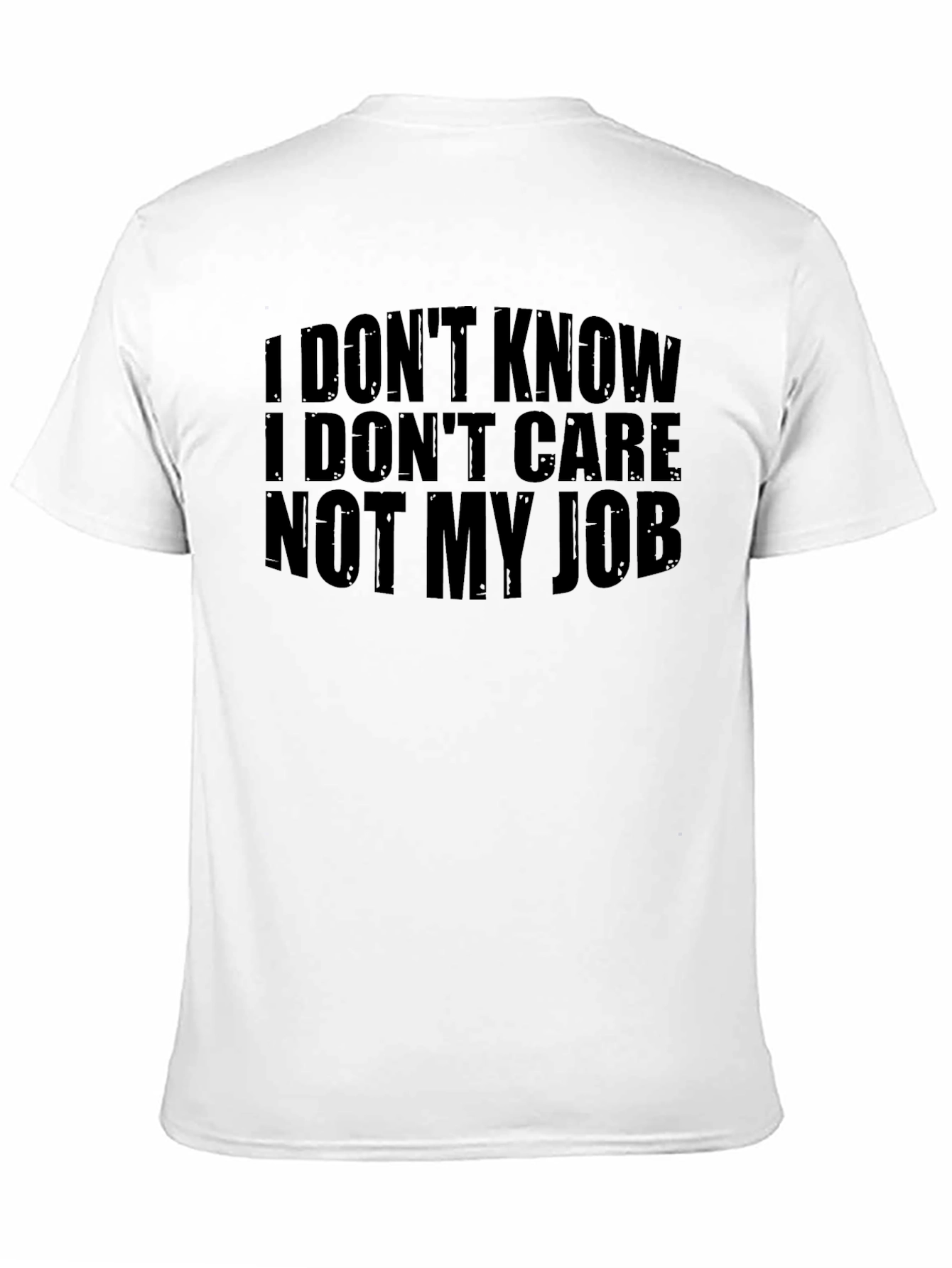 Black I Don't Know I Don't Care Graphic T-Shirt view 11