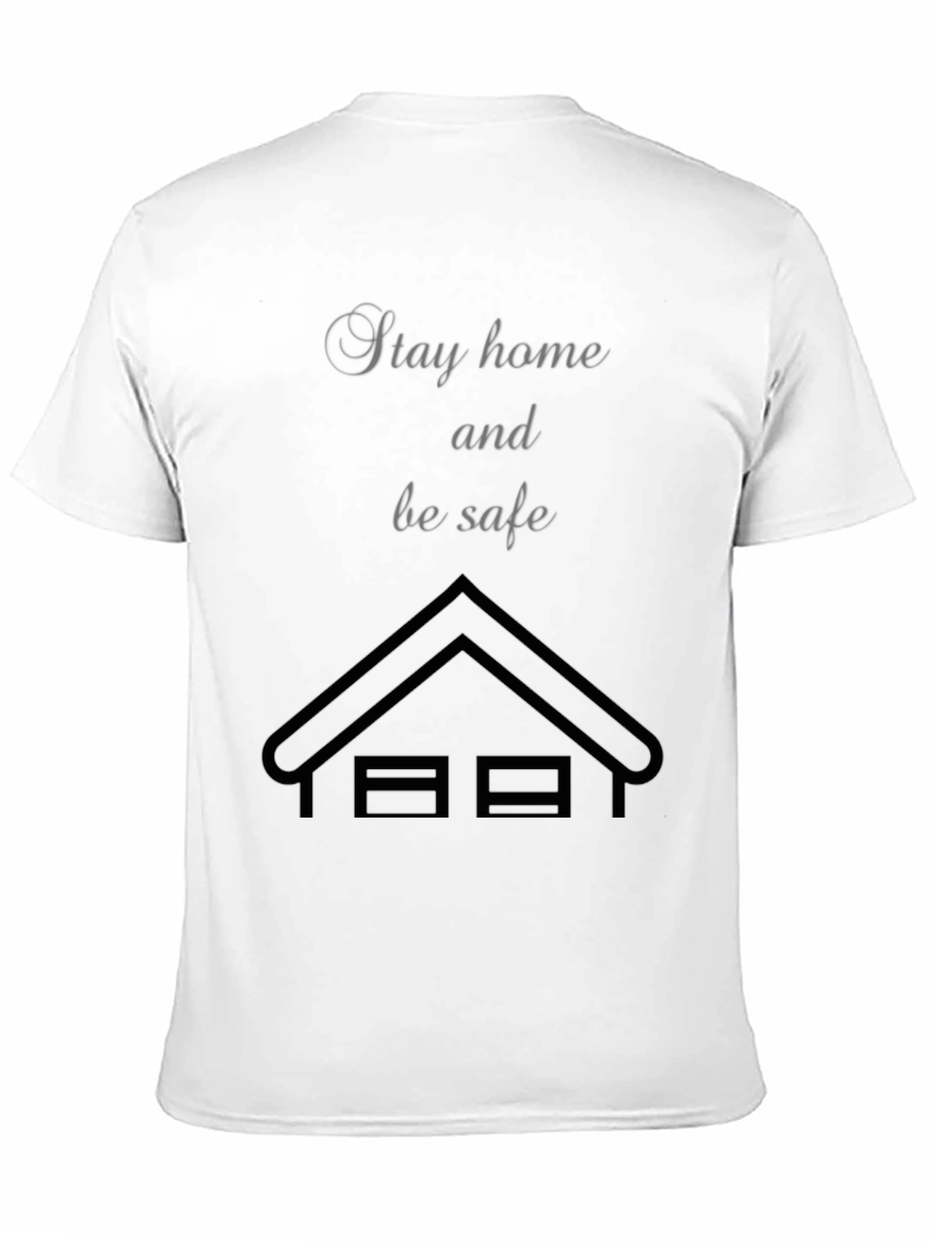 Black Stay Home, Be Safe T-Shirt view 11