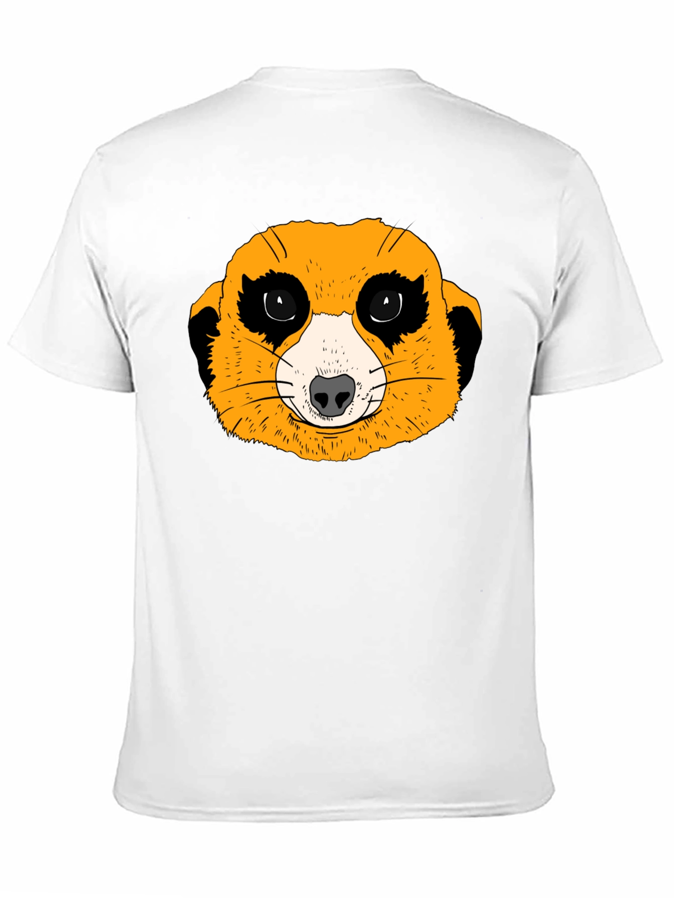 Black Meerkat Graphic Tee - Black Cotton T-Shirt view 11