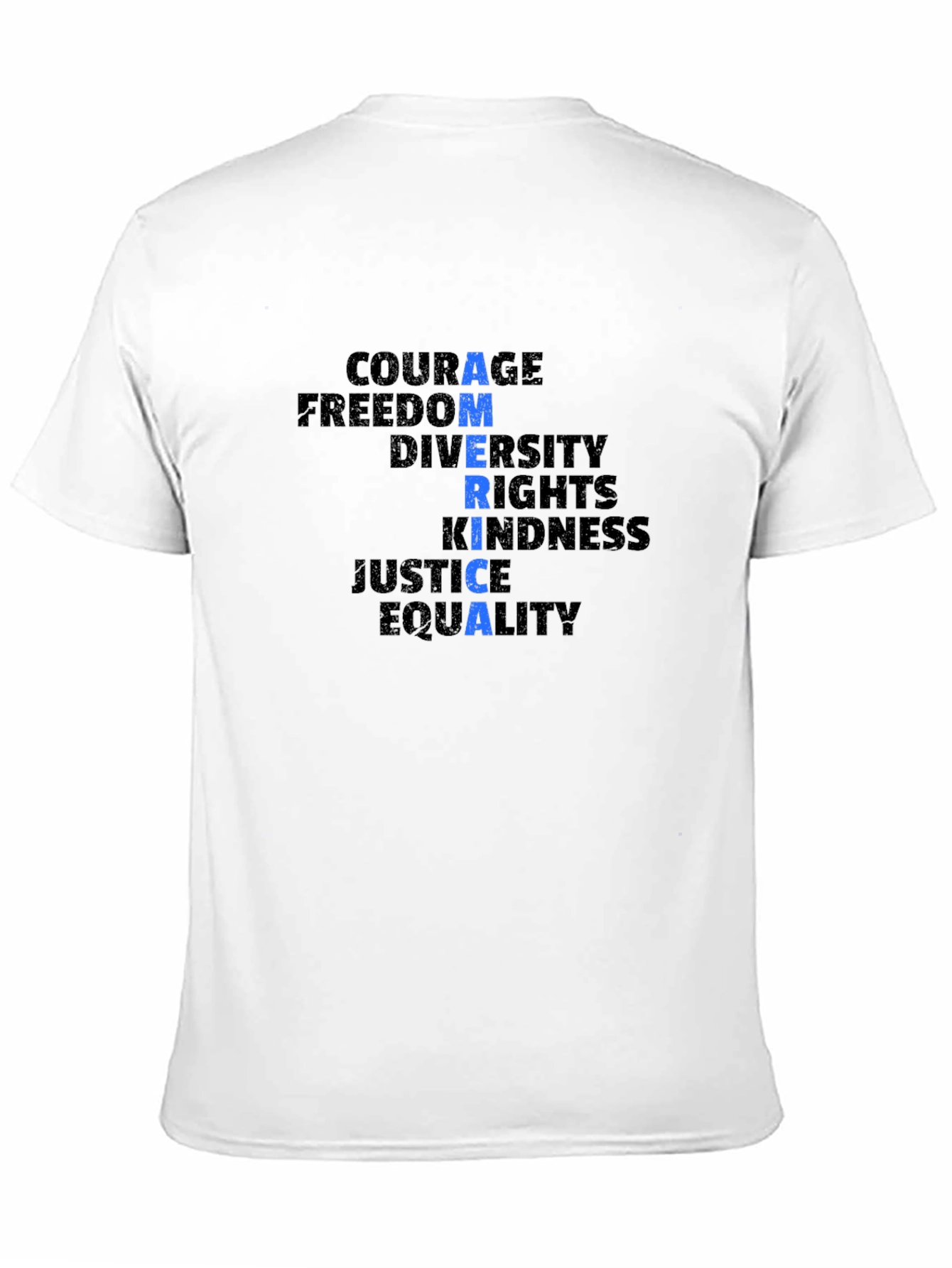 Black America Word Graphic T-Shirt - Black Unisex view 11