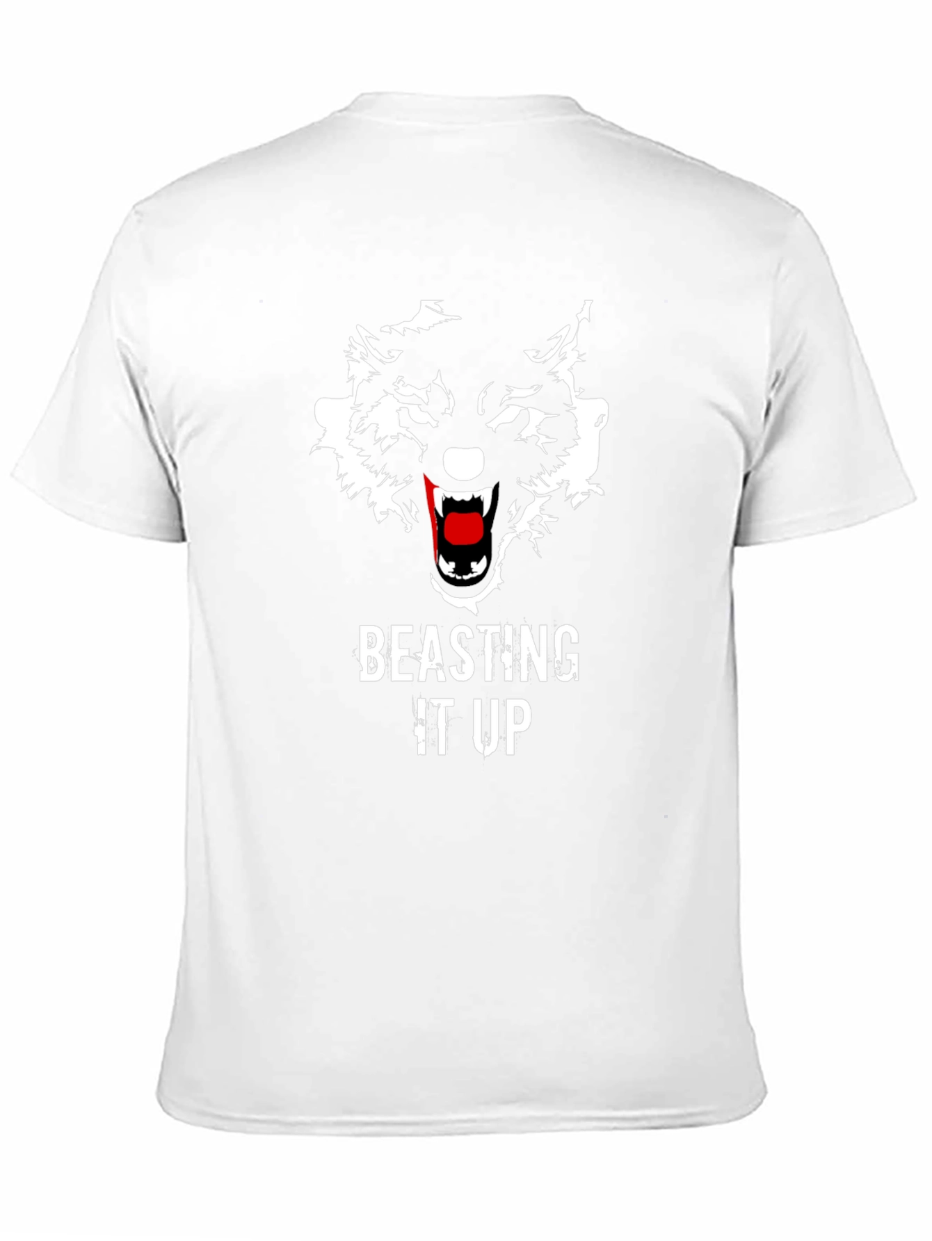 Black Beasting It Up Wolf Graphic T-Shirt - Black view 11