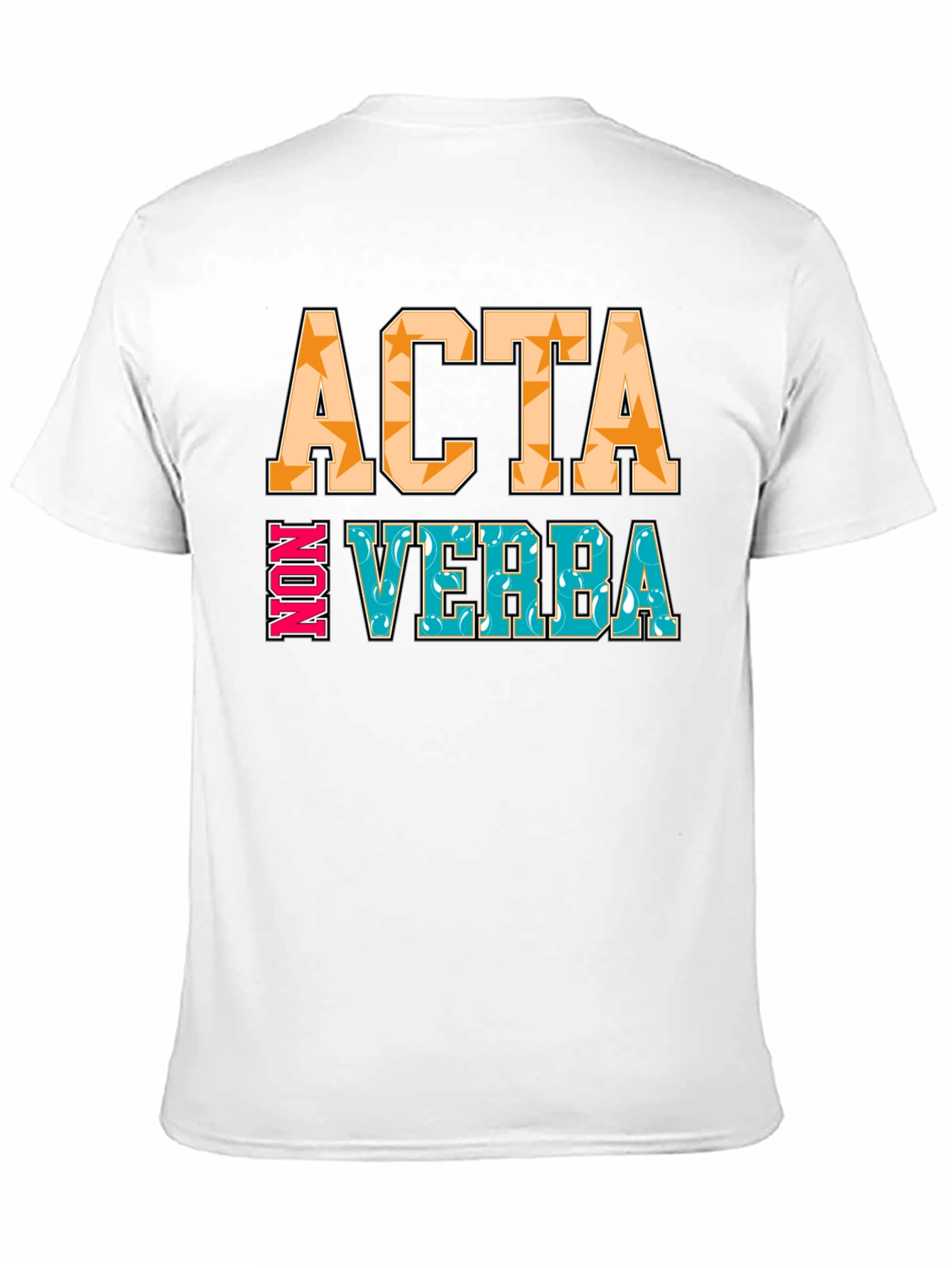 Black Acta Non Verba Graphic Tee - Action Over Words view 11