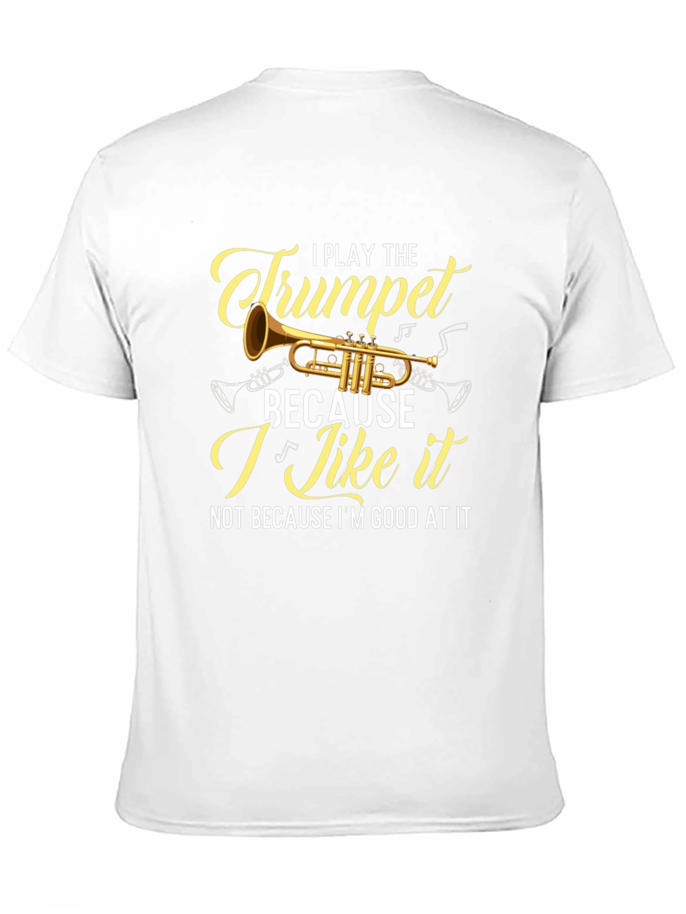 Black I Play The Trumpet Graphic Tee - Musician T-Shirt view 11