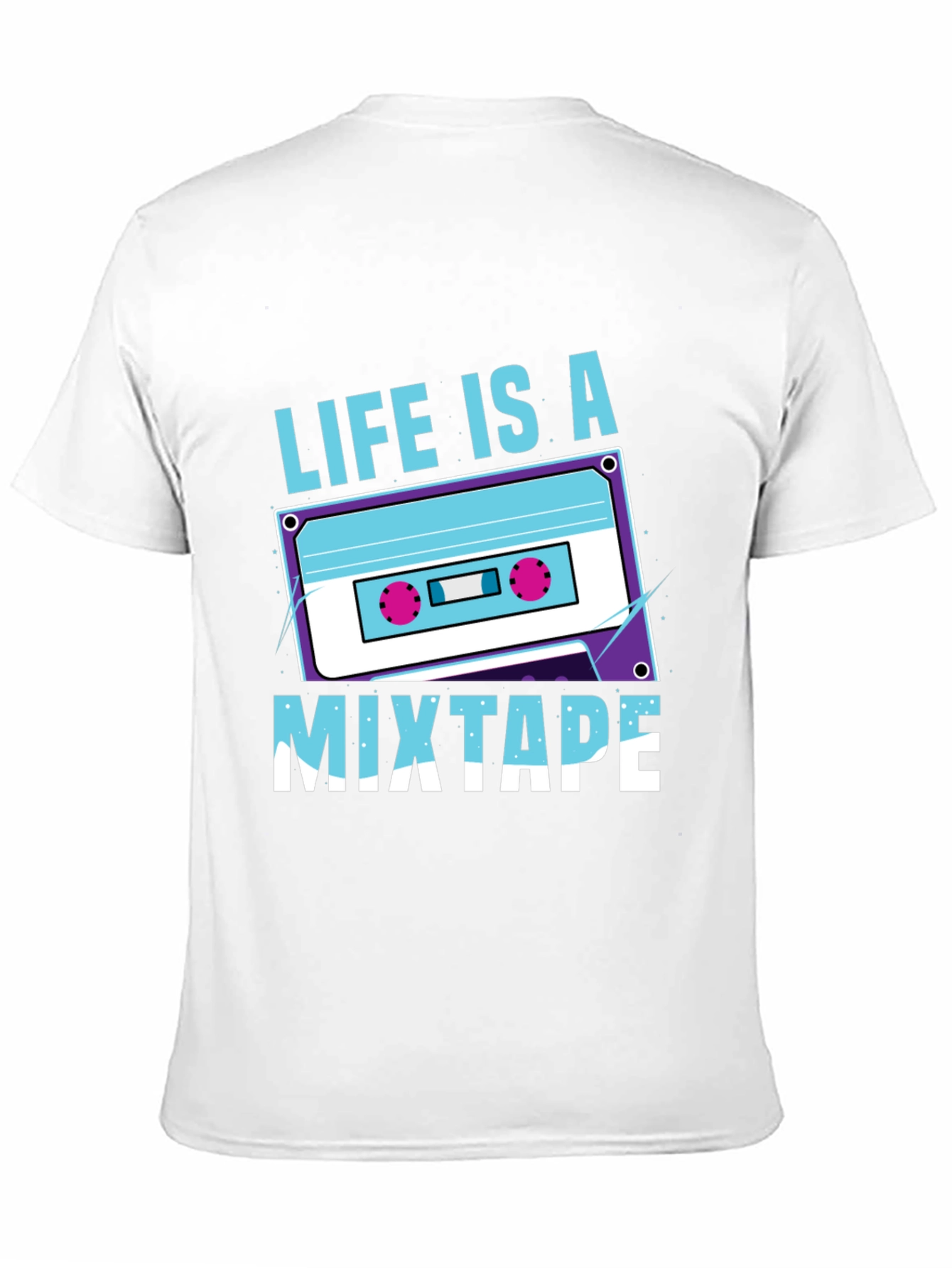Black Life Is A Mixtape Graphic Tee - Retro Style view 11