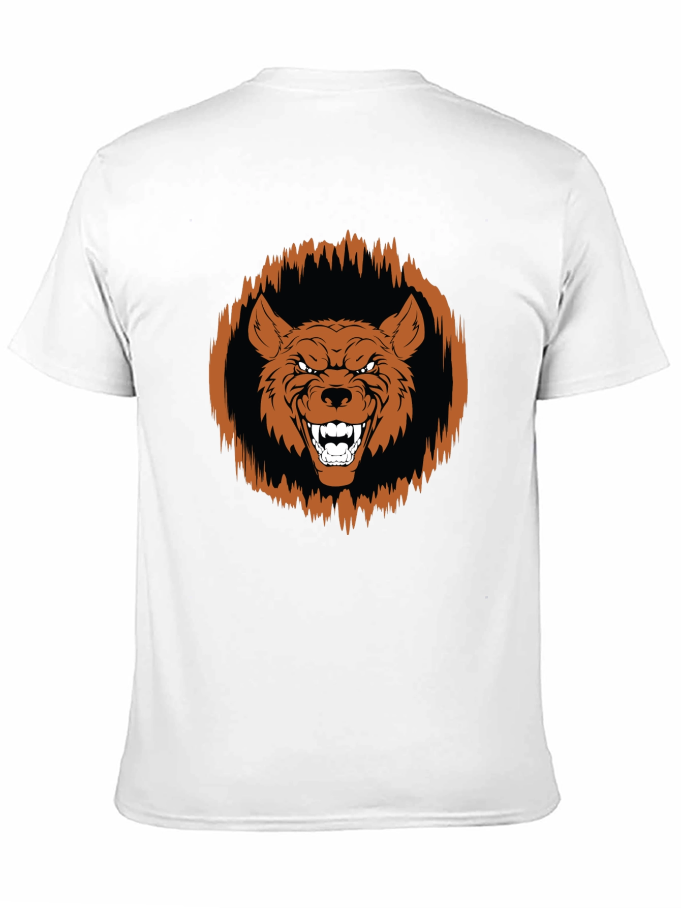 Fierce Wolf Graphic Tee - Black - 11