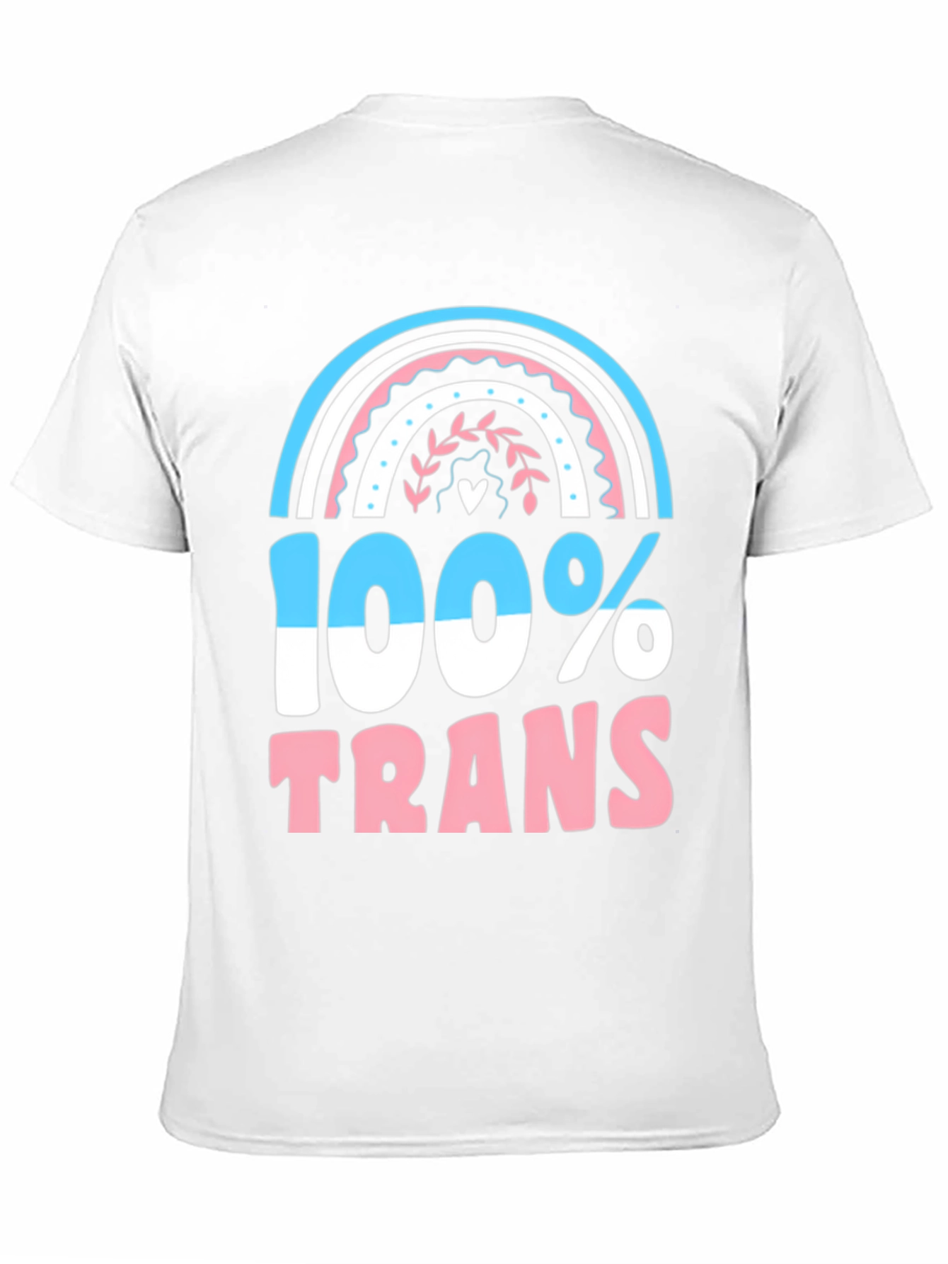 Black 100% Trans Pride T-Shirt view 11