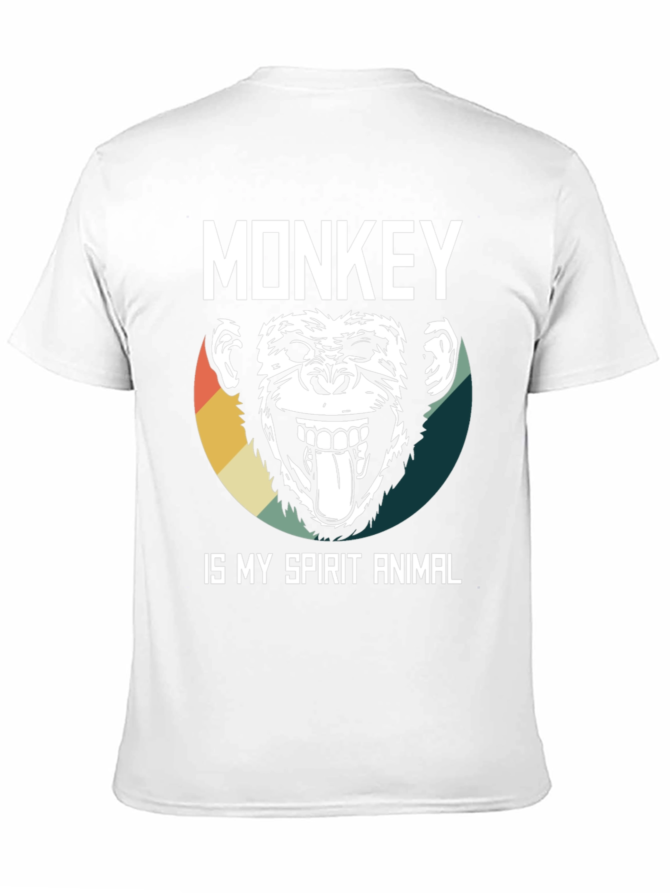 Black Monkey Spirit Animal Graphic Tee view 11
