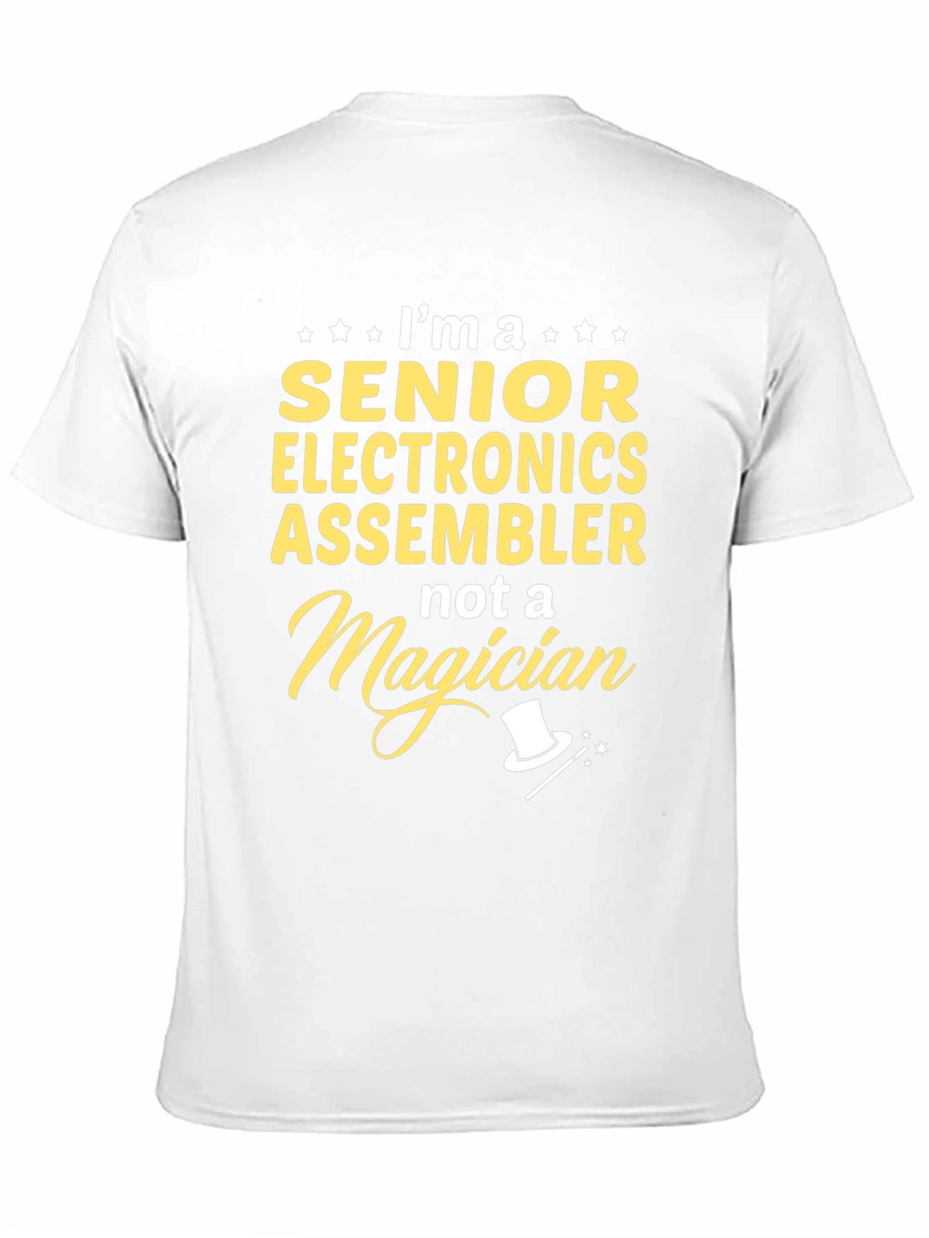 Black Senior Electronics Assembler T-Shirt - Funny Job Gift view 11