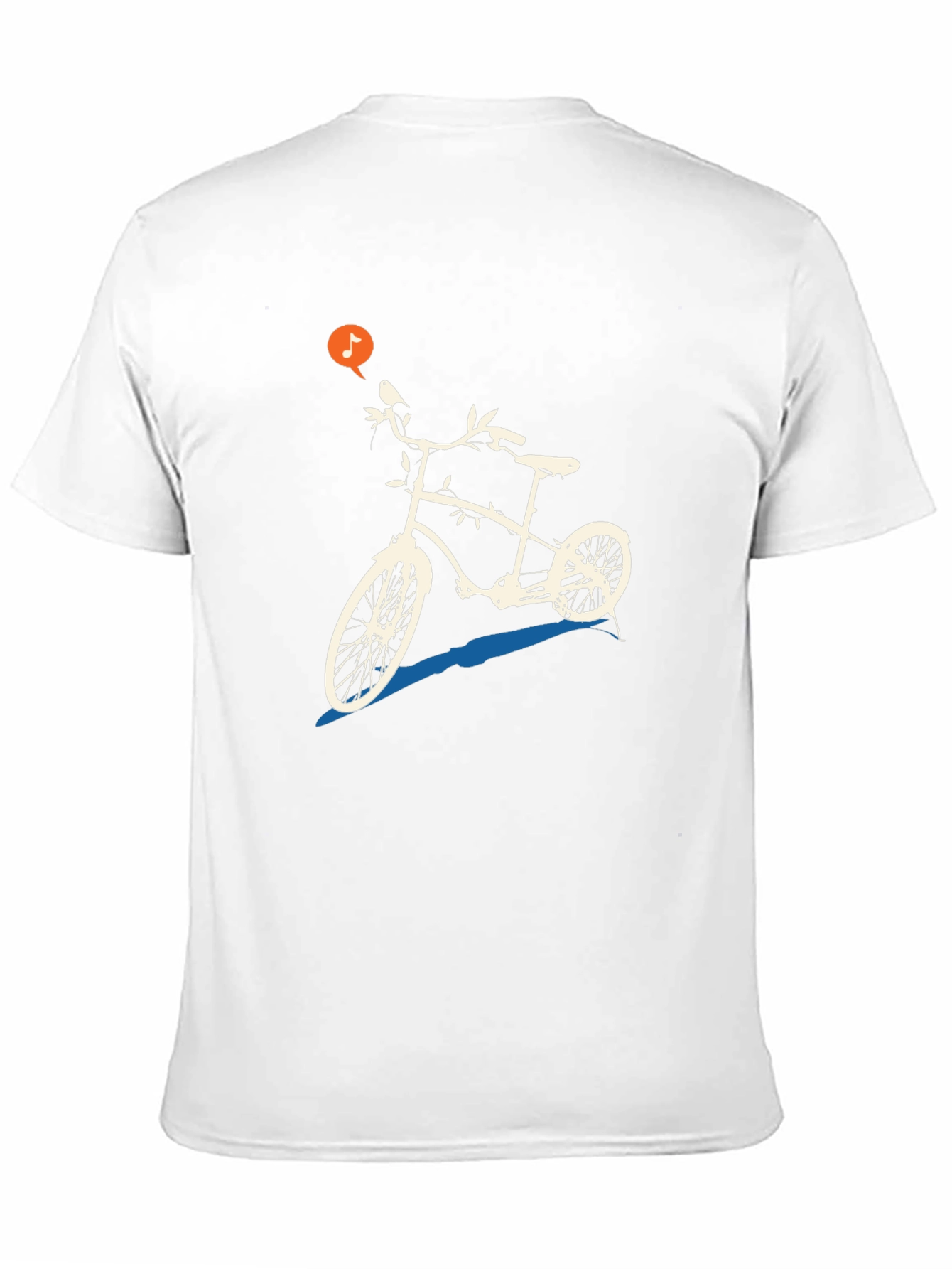 Black Unique Bicycle Graphic Tee - Black Casual T-Shirt view 11