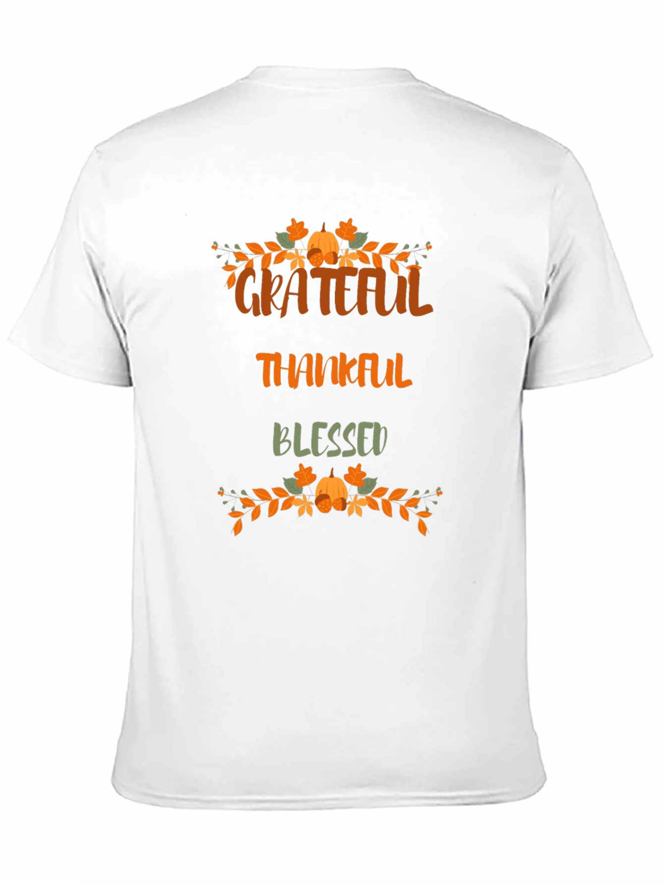 Black Grateful Thankful Blessed Graphic T-Shirt view 11