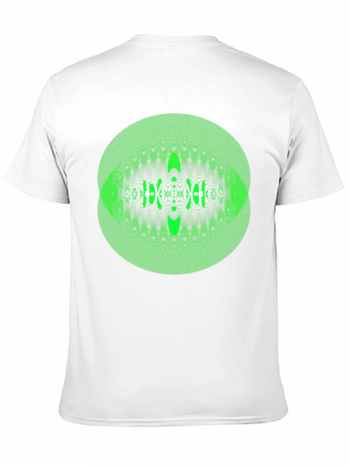 Black Green Eye Illusion Graphic Tee view 11