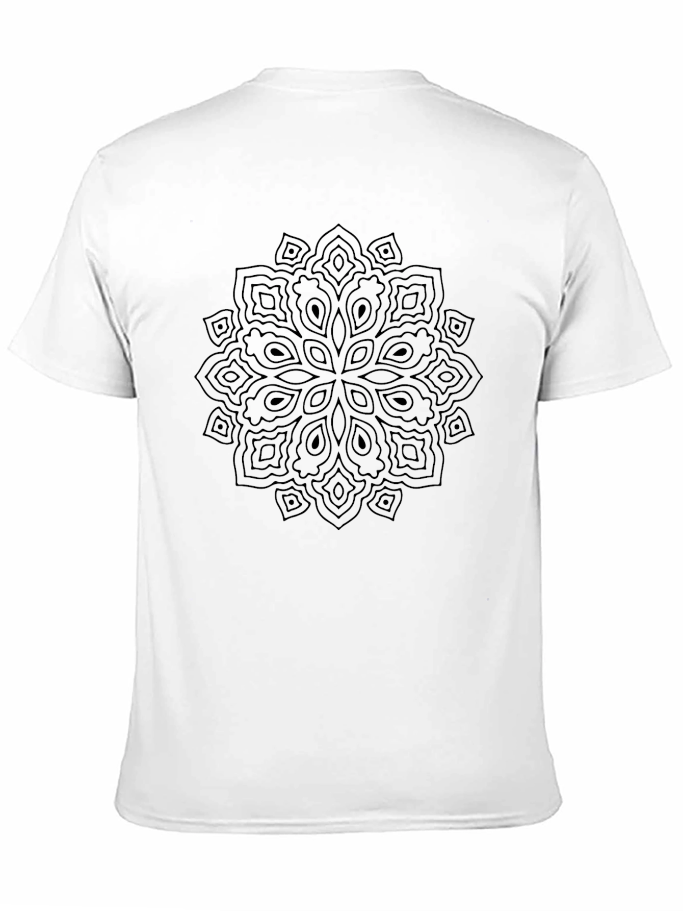 Black Black Mandala Graphic Tee - Modern Style view 11