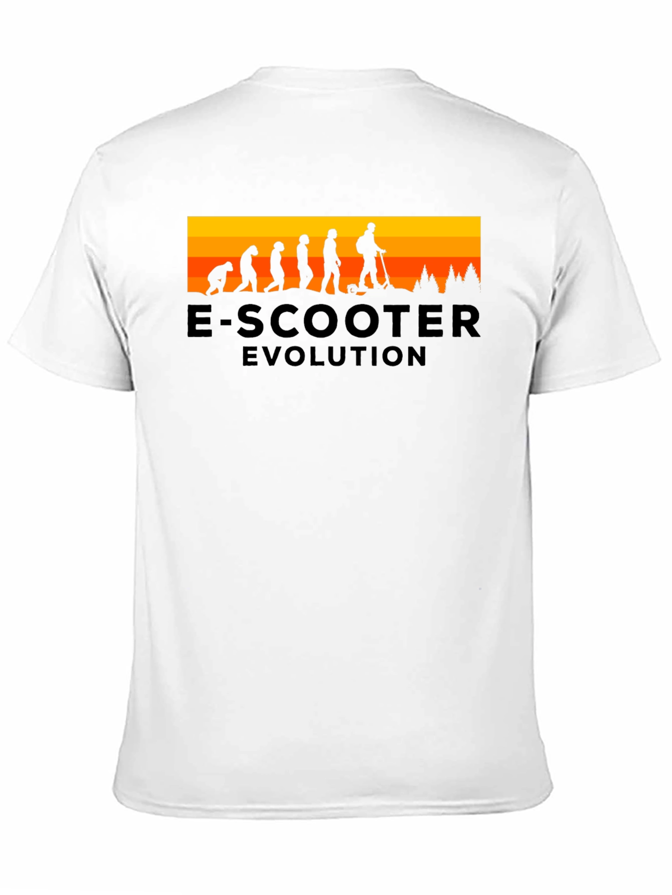 Black E-Scooter Evolution Black T-Shirt view 11