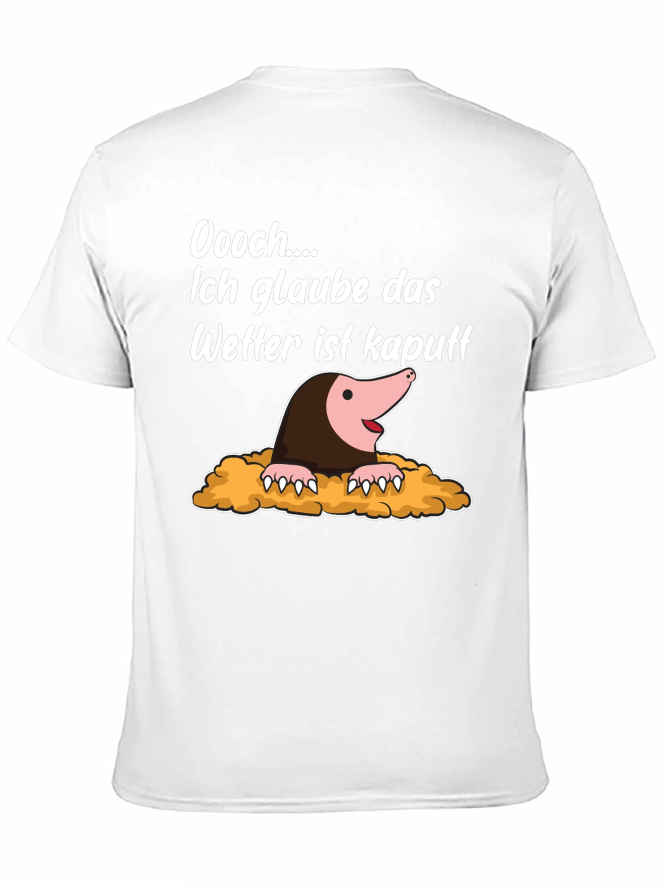 Black Funny Mole Weather Pun T-Shirt view 11