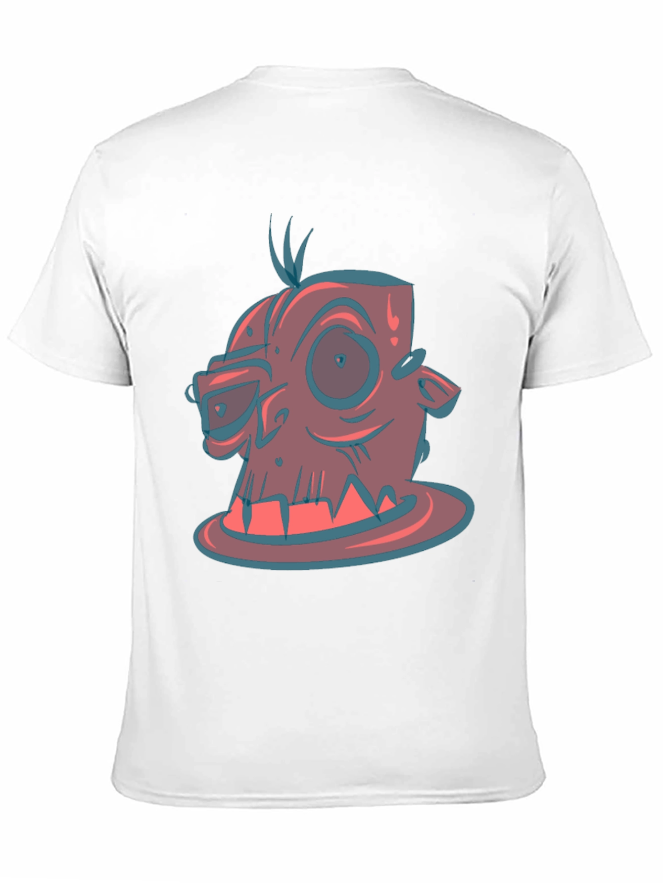 Black Cartoon Monster Graphic Tee - Black view 11