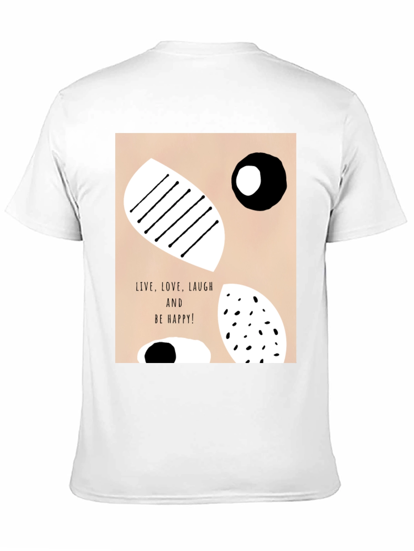 Black Abstract Graphic Print Black T-Shirt view 11