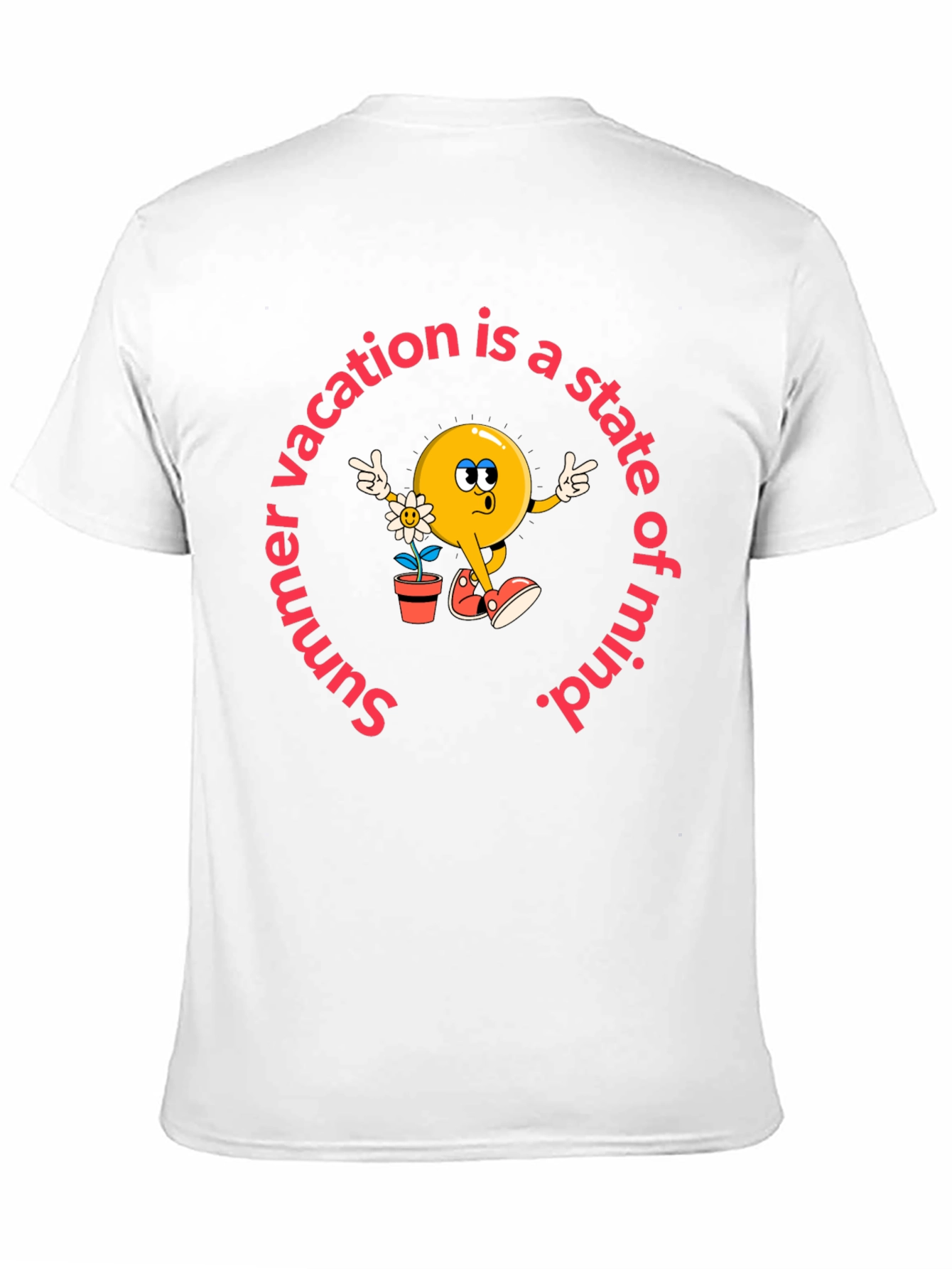 Black Summer Vacation State of Mind T-Shirt view 11