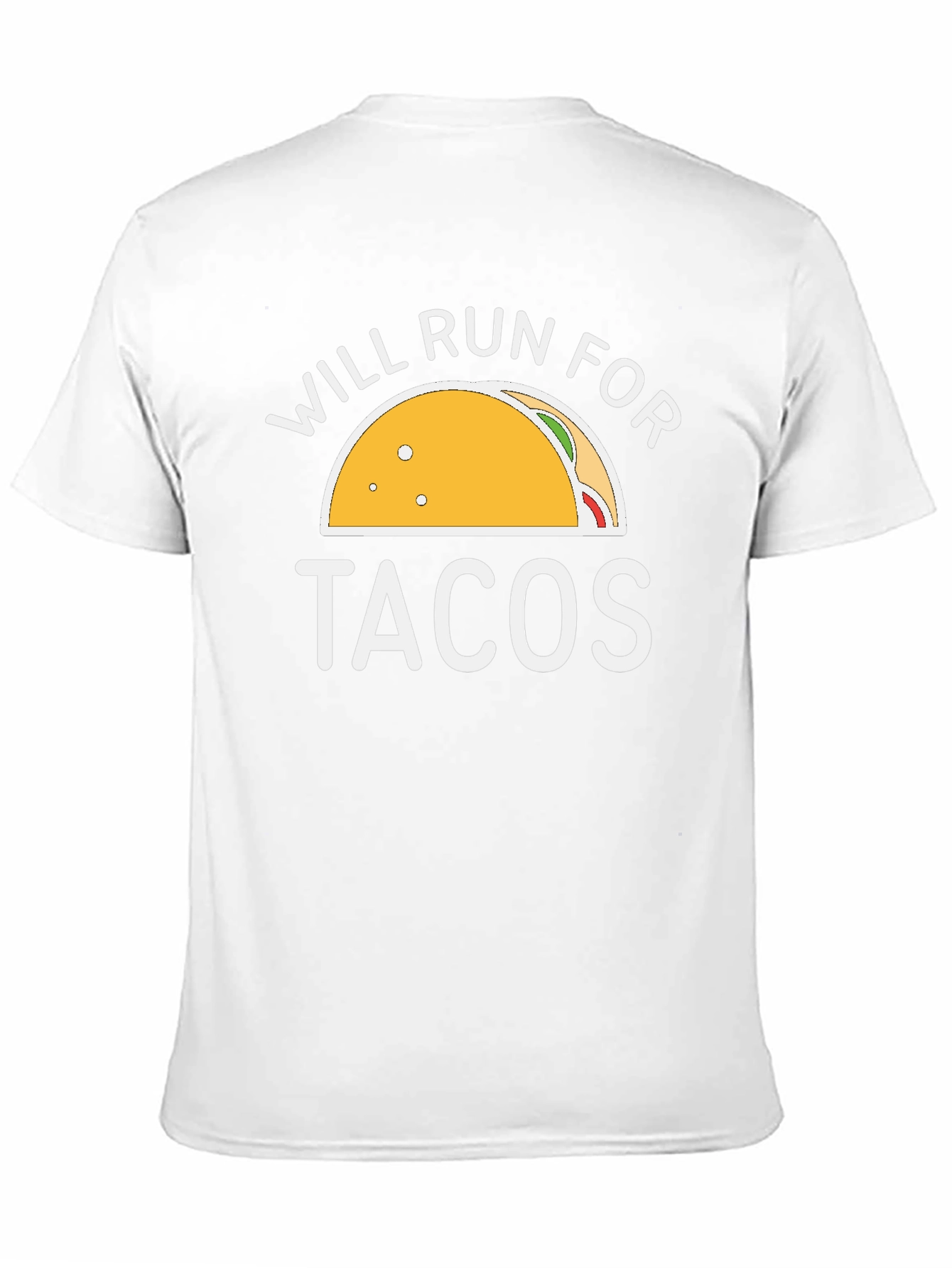 Black Will Run For Tacos Graphic Tee - Black view 11