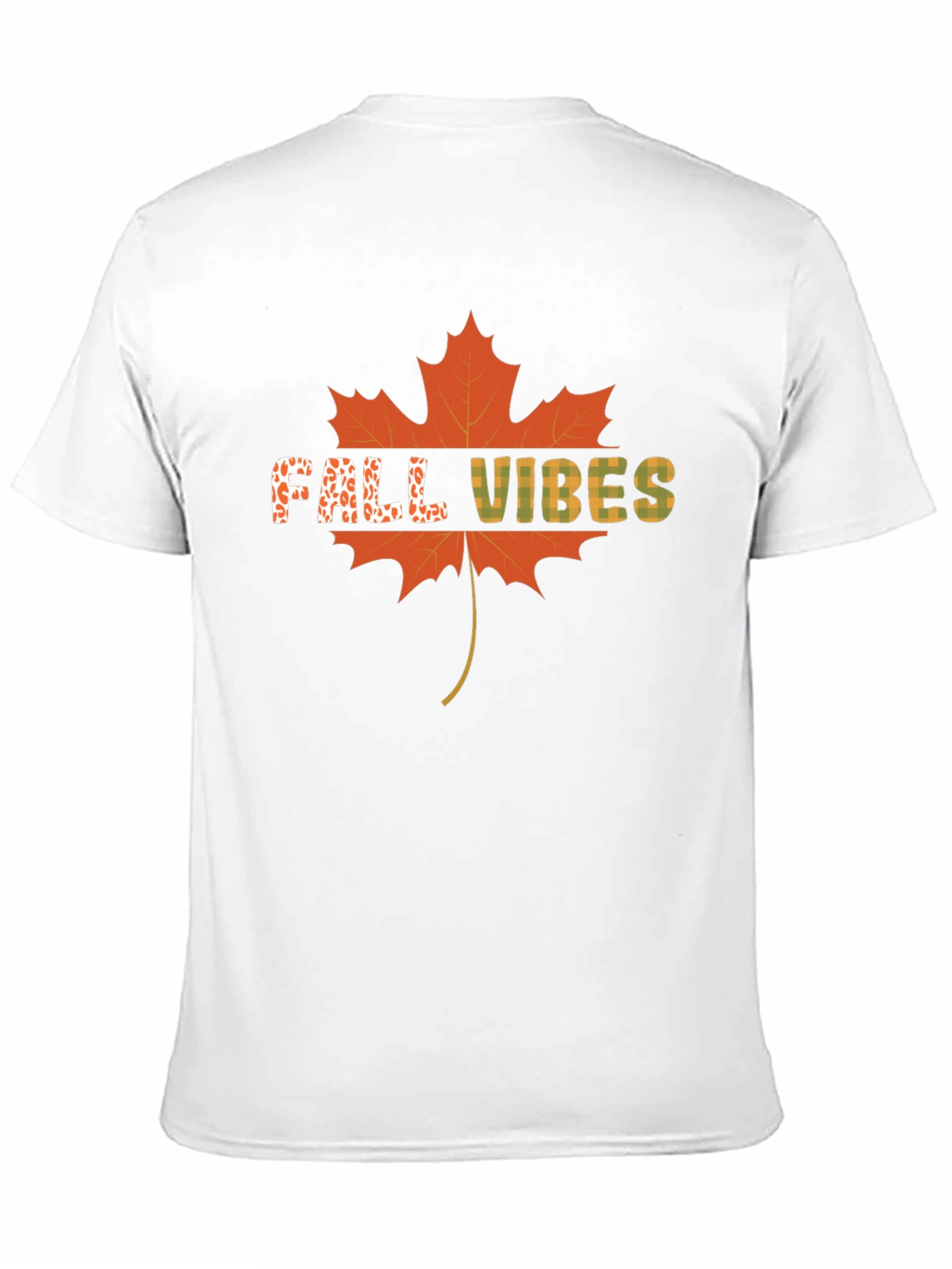 Black Fall Vibes Maple Leaf Graphic T-Shirt view 11