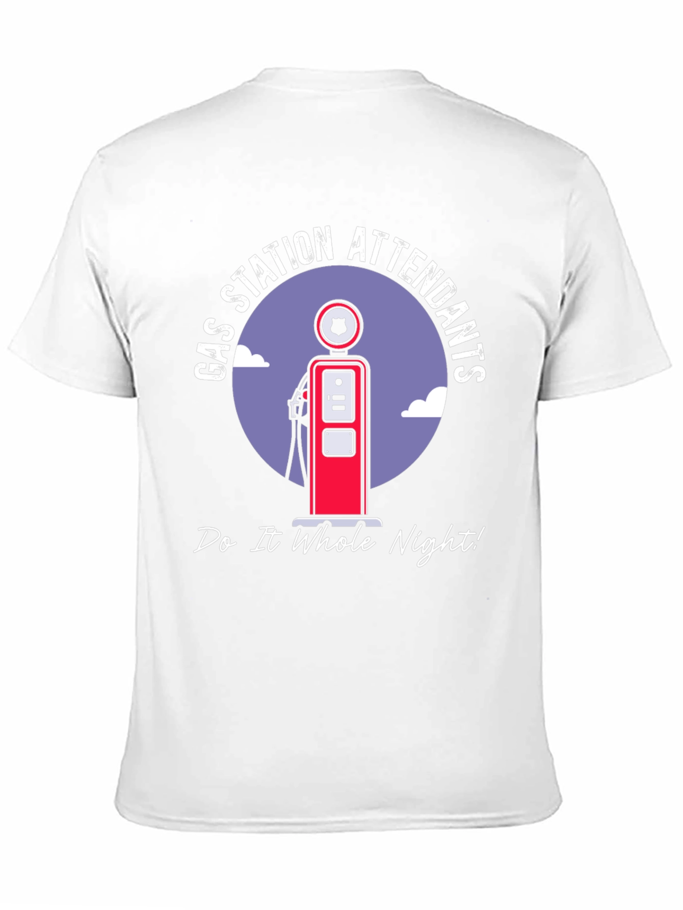 Black Gas Station Attendants T-Shirt view 11