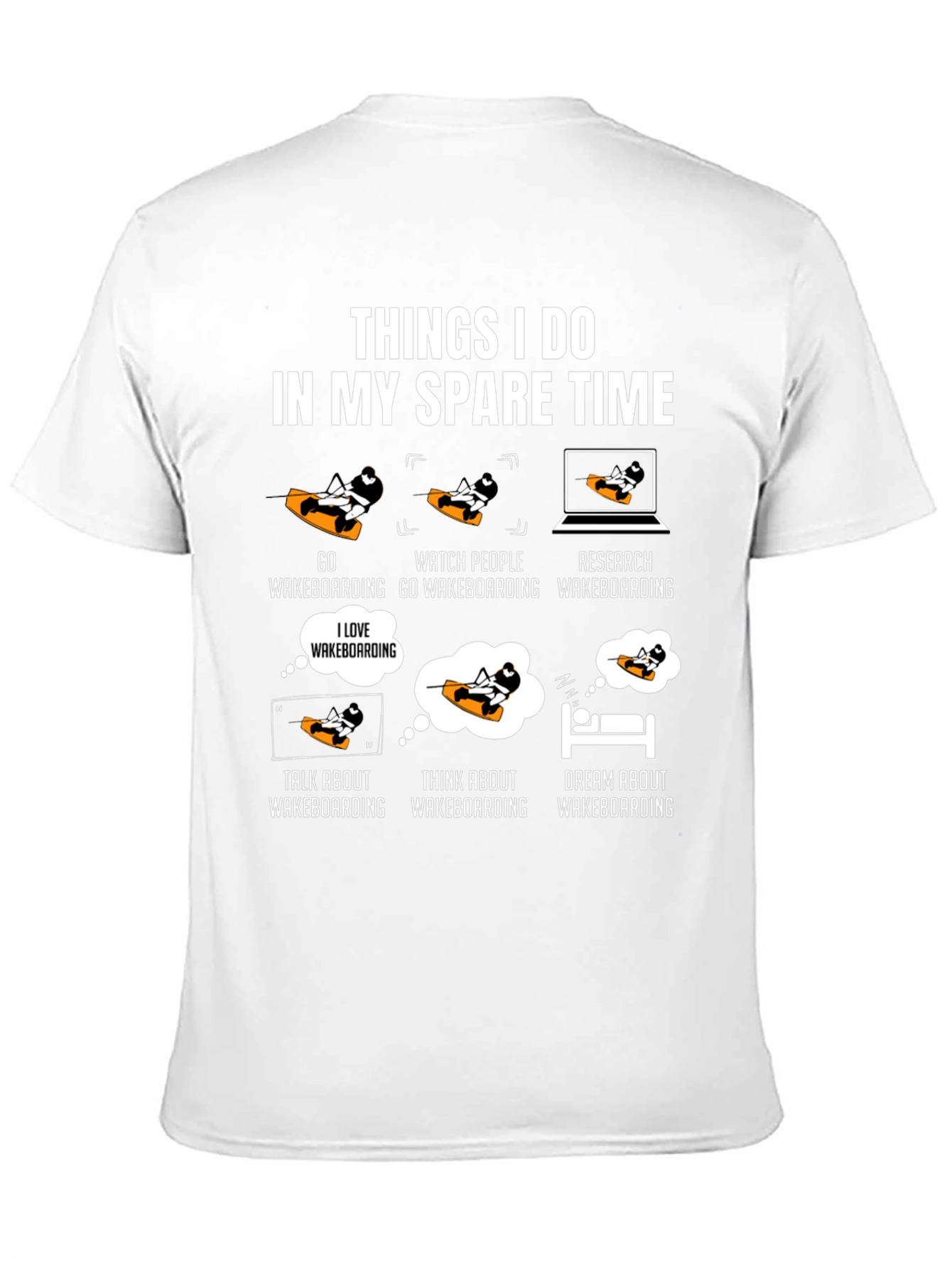 Black Things I Do Wakeboarding T-Shirt view 11