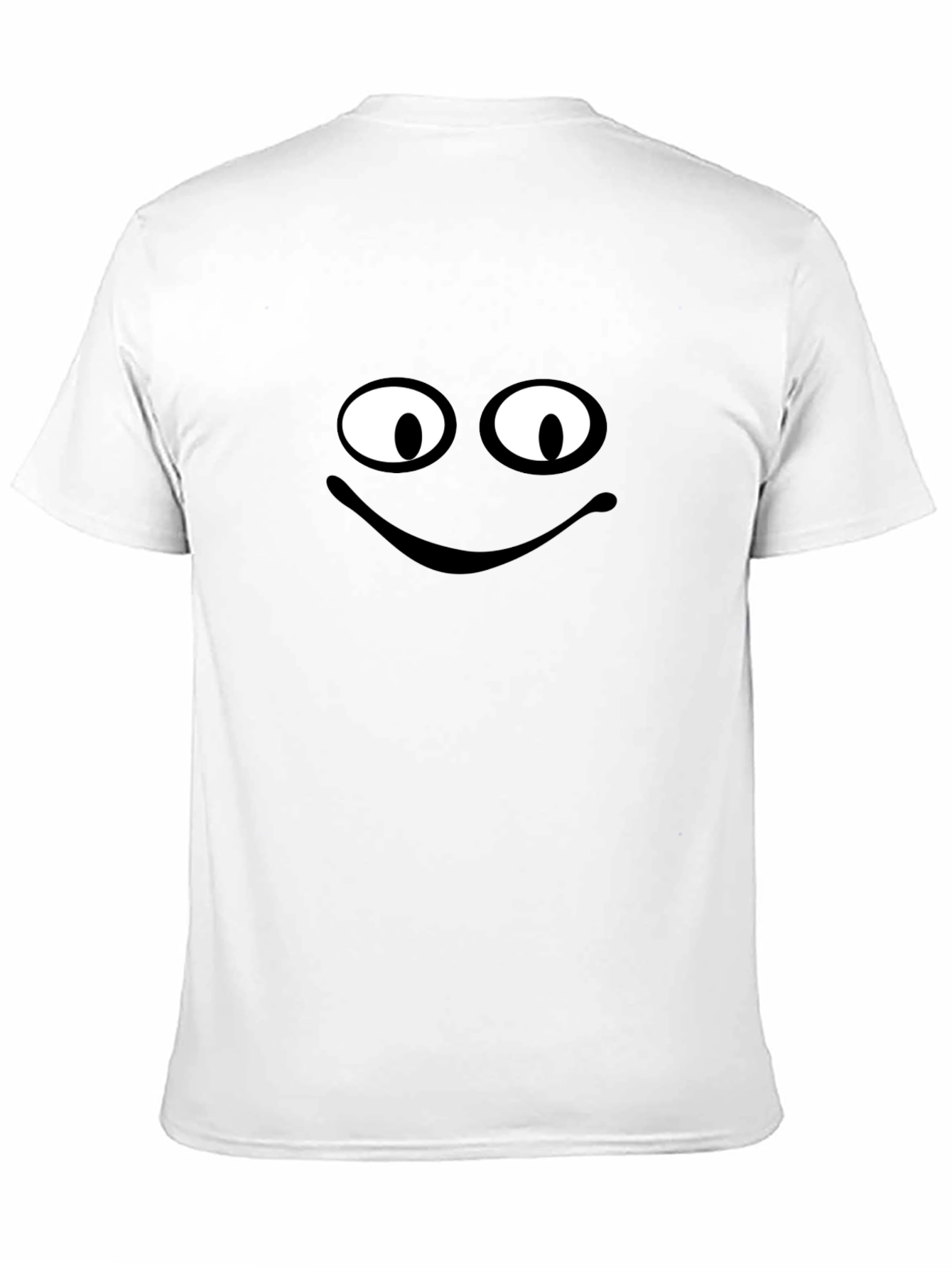 Black Smiling Face Graphic Black T-Shirt view 11