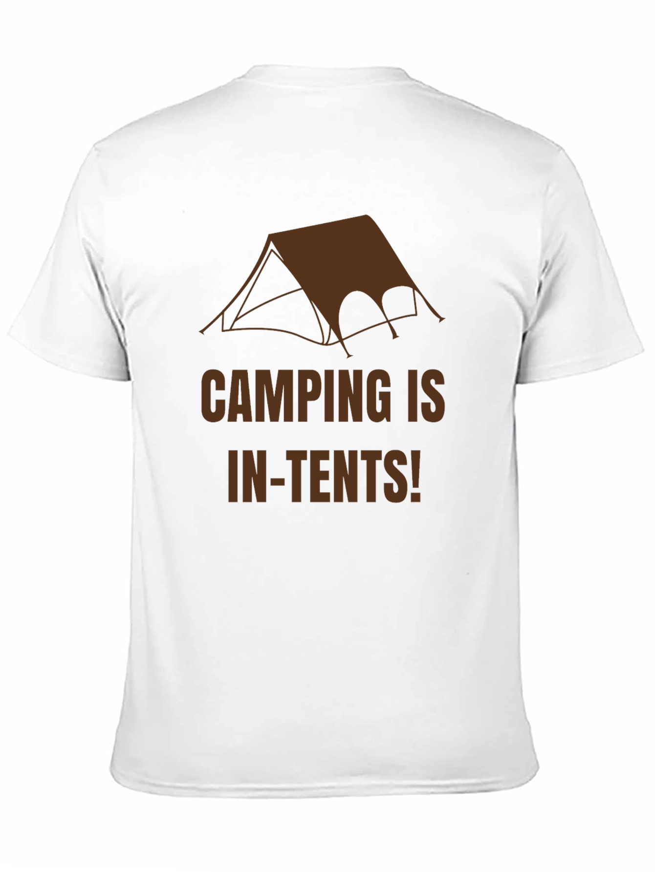 Black Camping In-Tents Graphic Tee - Black Cotton T-Shirt view 11