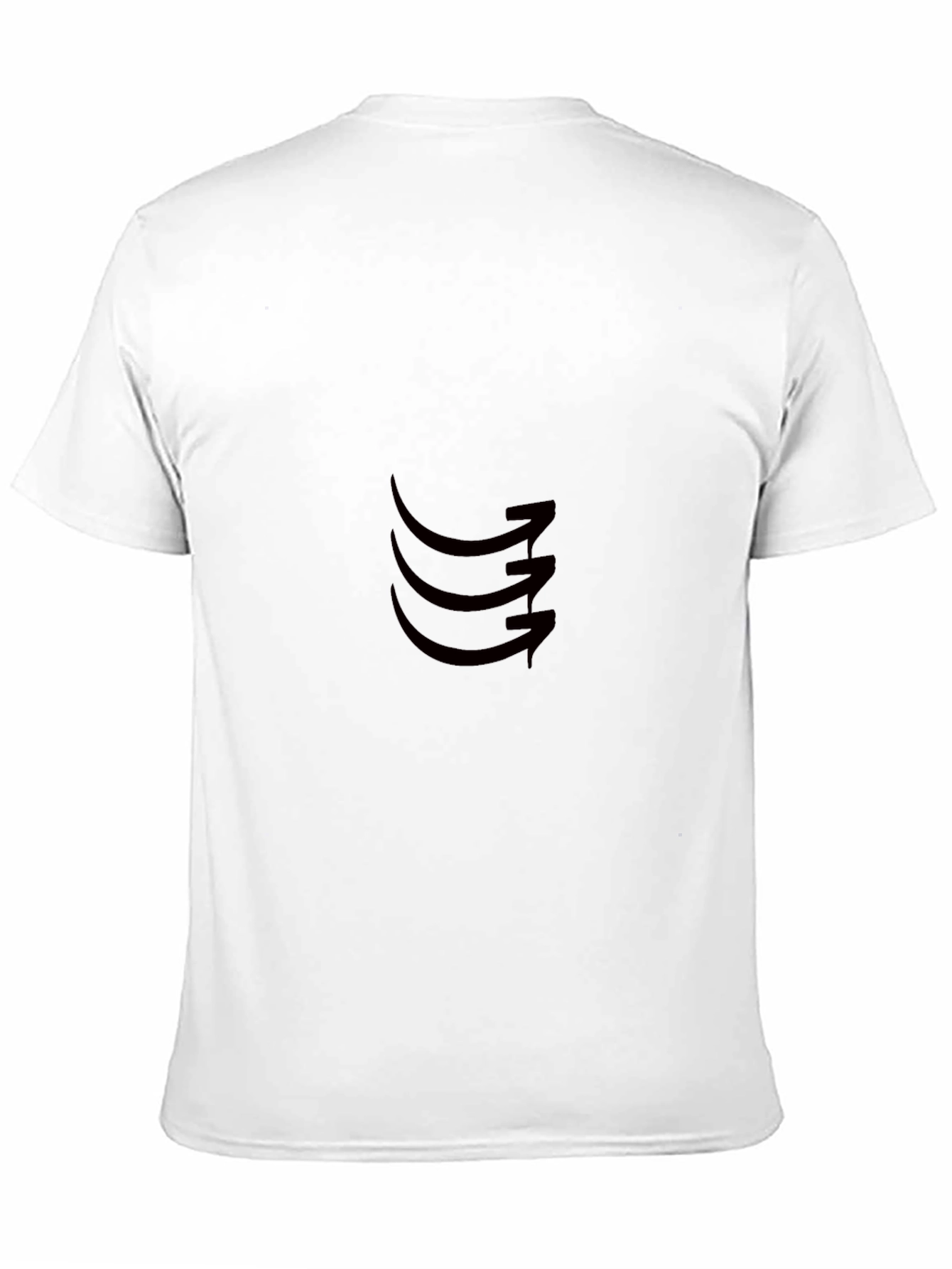 Black Black Graphic Tee - Abstract Arrow Design view 11