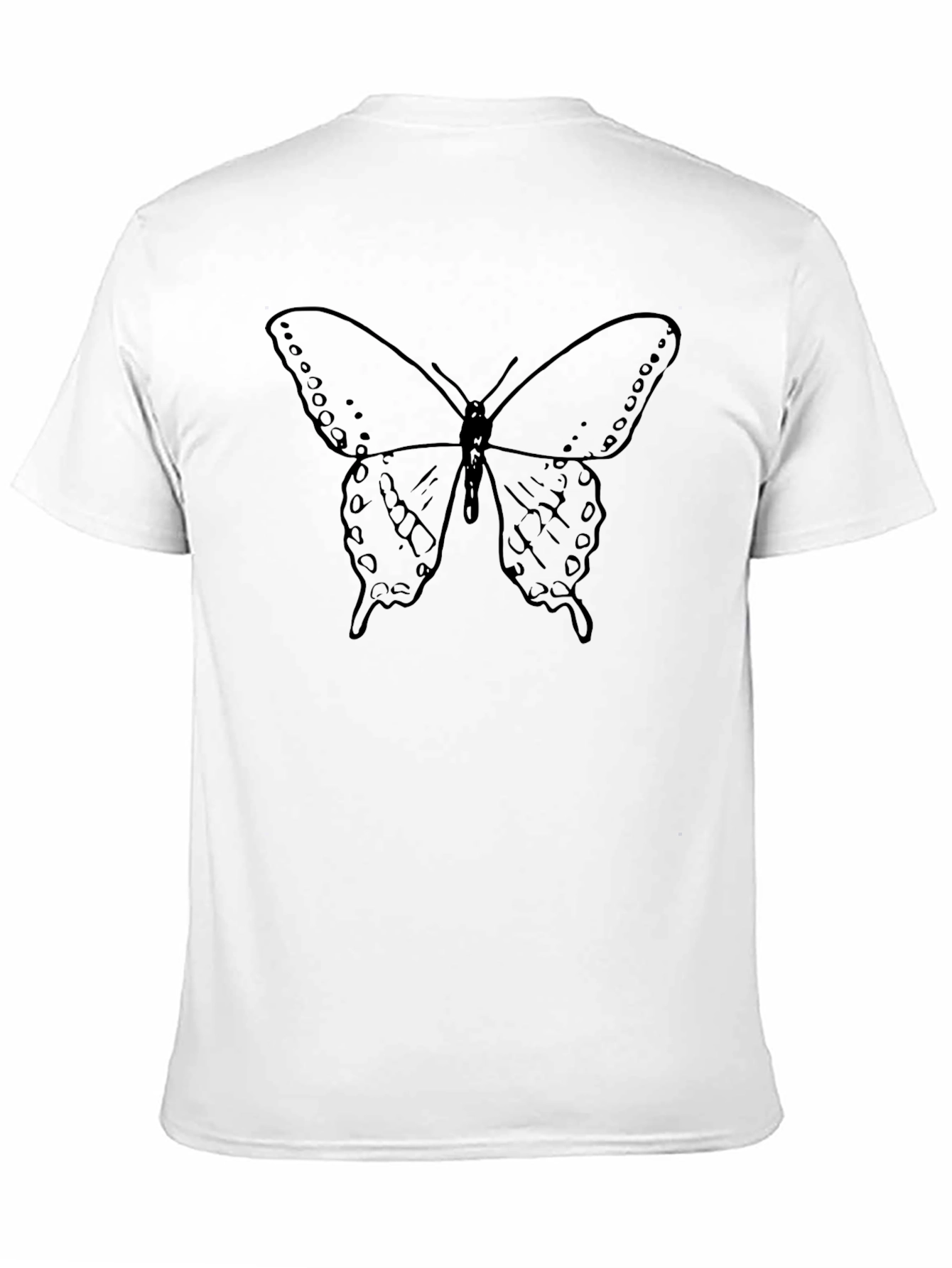 Black Butterfly Graphic Tee - Classic Black Unisex T-Shirt view 11